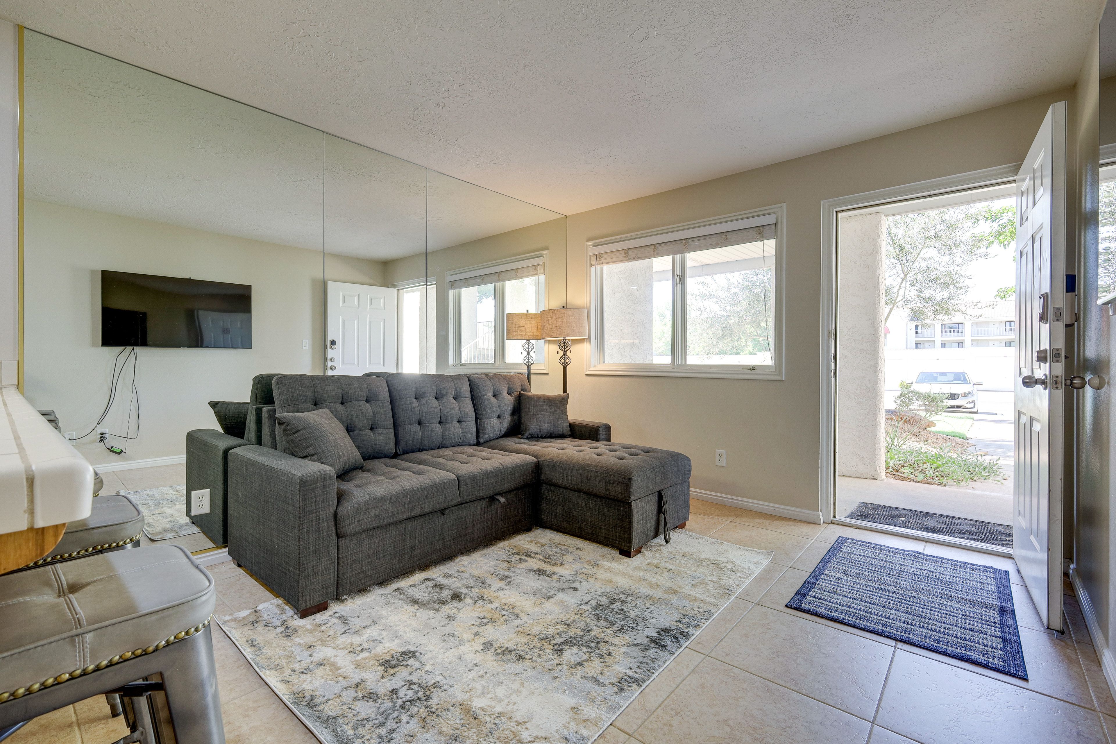 Living Room | Queen Sleeper Sofa | Main Floor | Central A/C