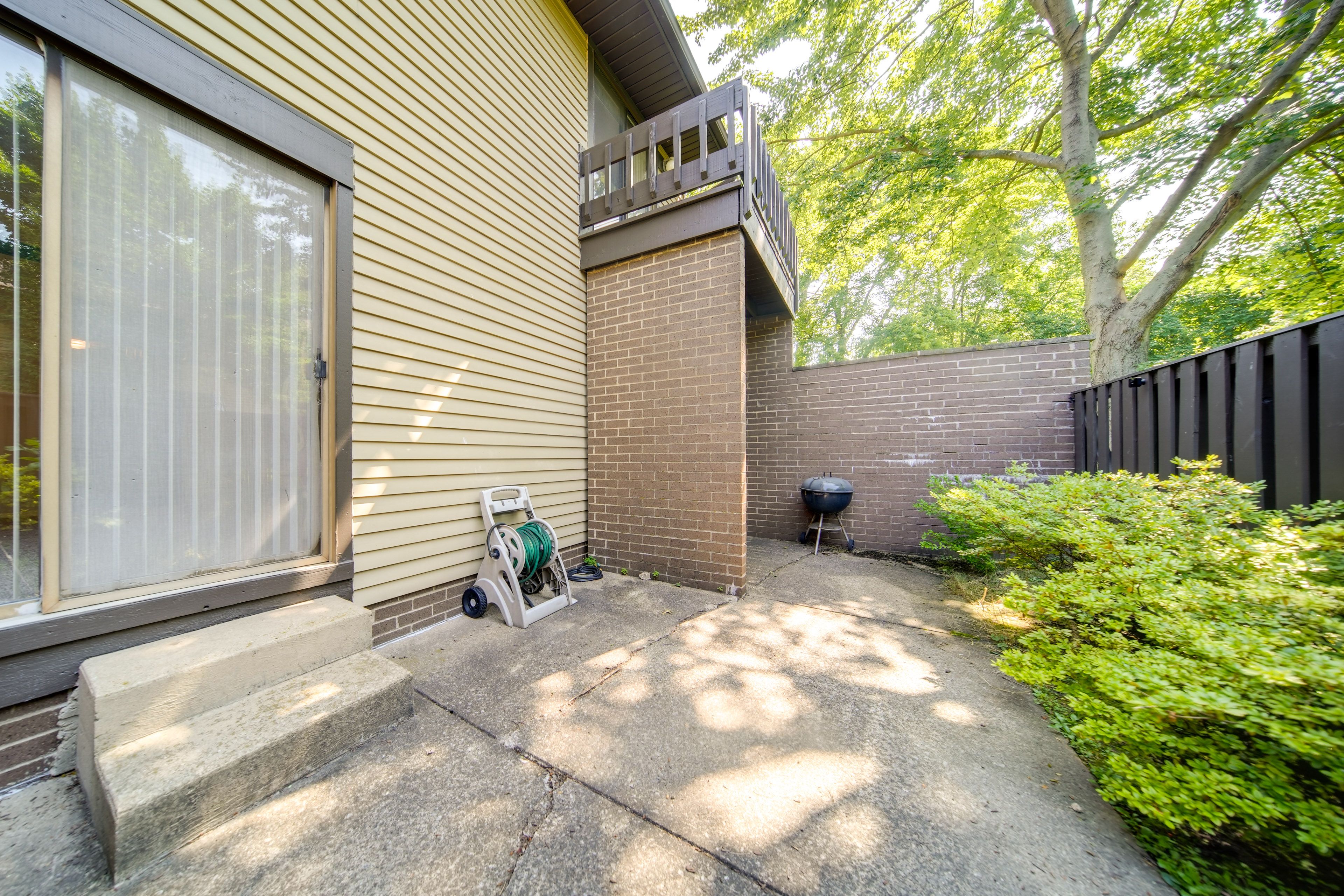 Private Patio | Sitting Area | Charcoal Grill