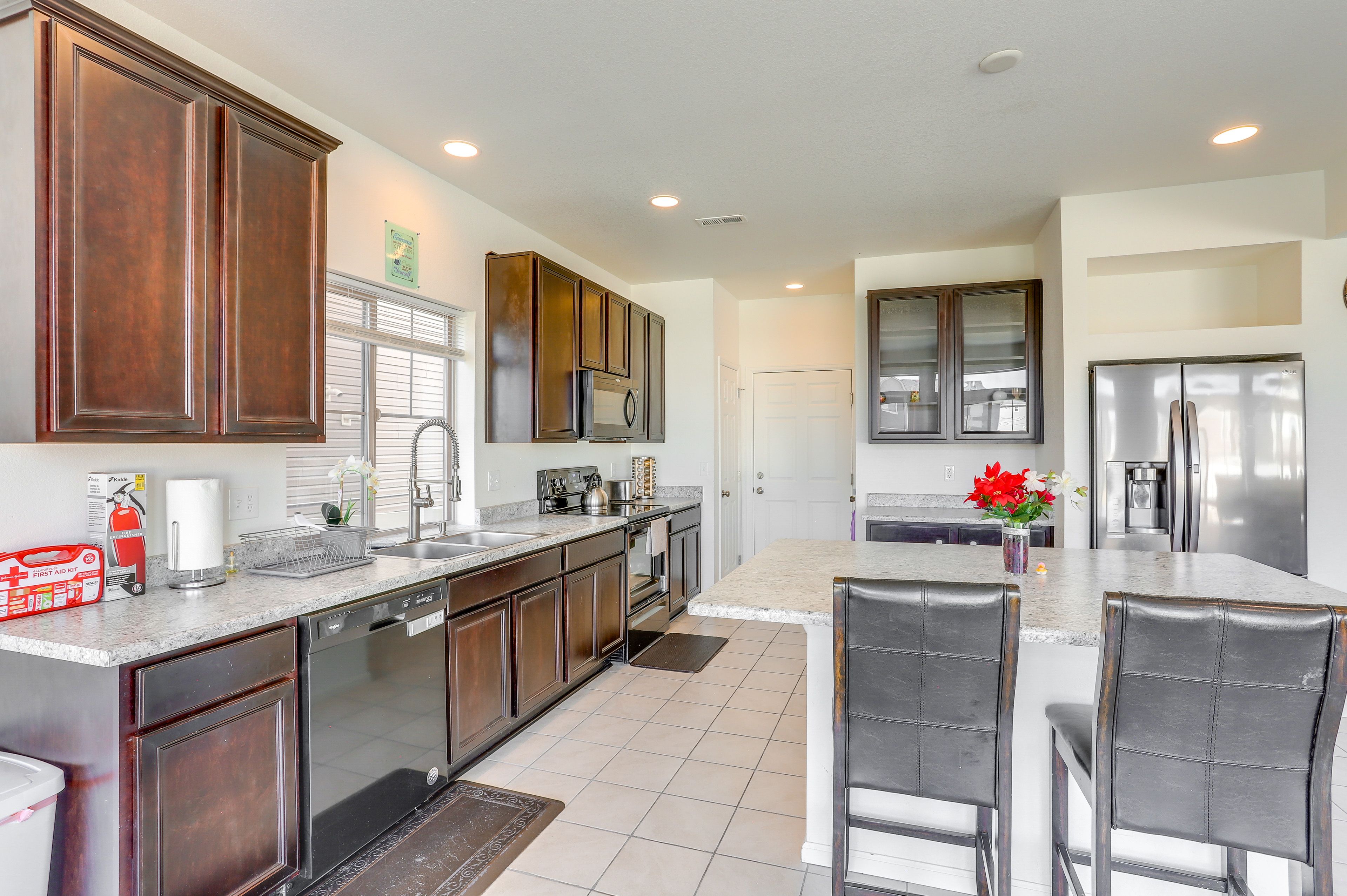 Kitchen | Drip Coffee Maker | Dishwasher | Spices | 1st Floor