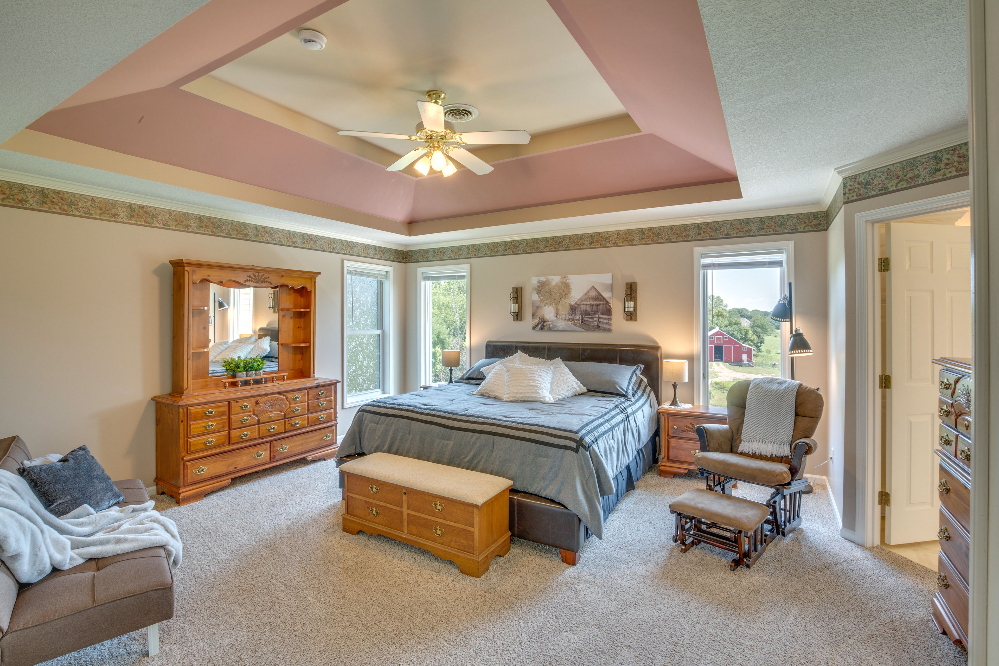 Bedroom 1 | King Bed | Twin Futon | 2nd Floor | Stairs Required