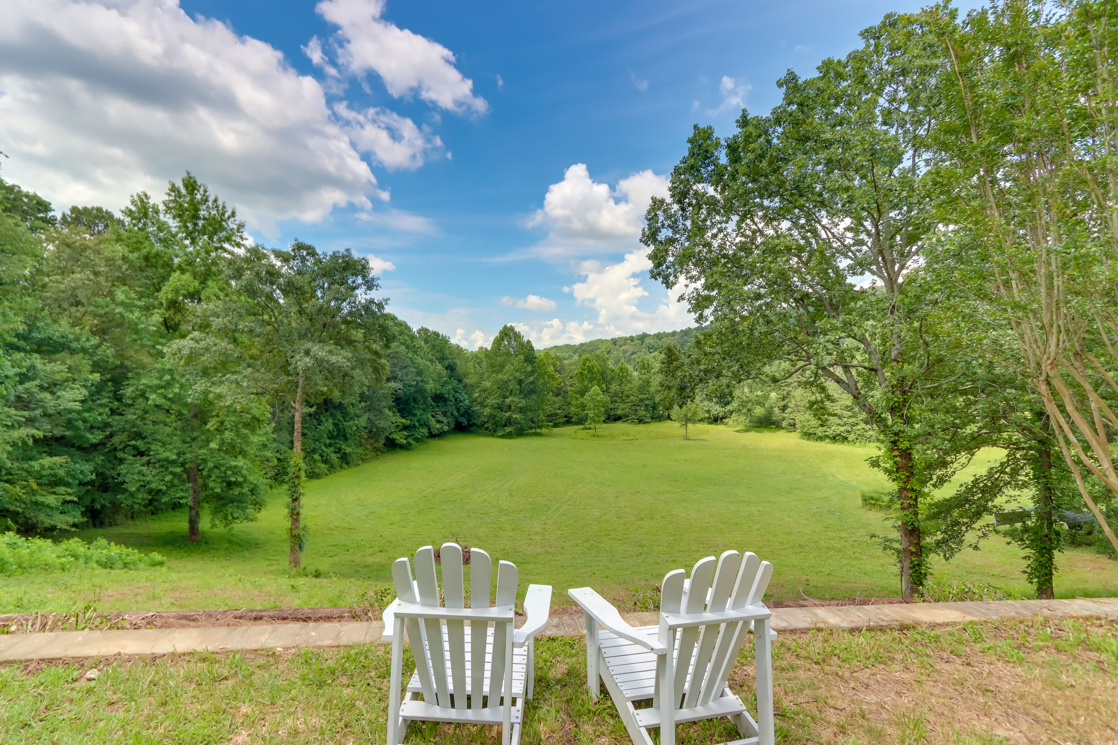 Backyard | 12 Acres of Private Land w/ Creek | Hot Tub | Fire Pit | Game Room