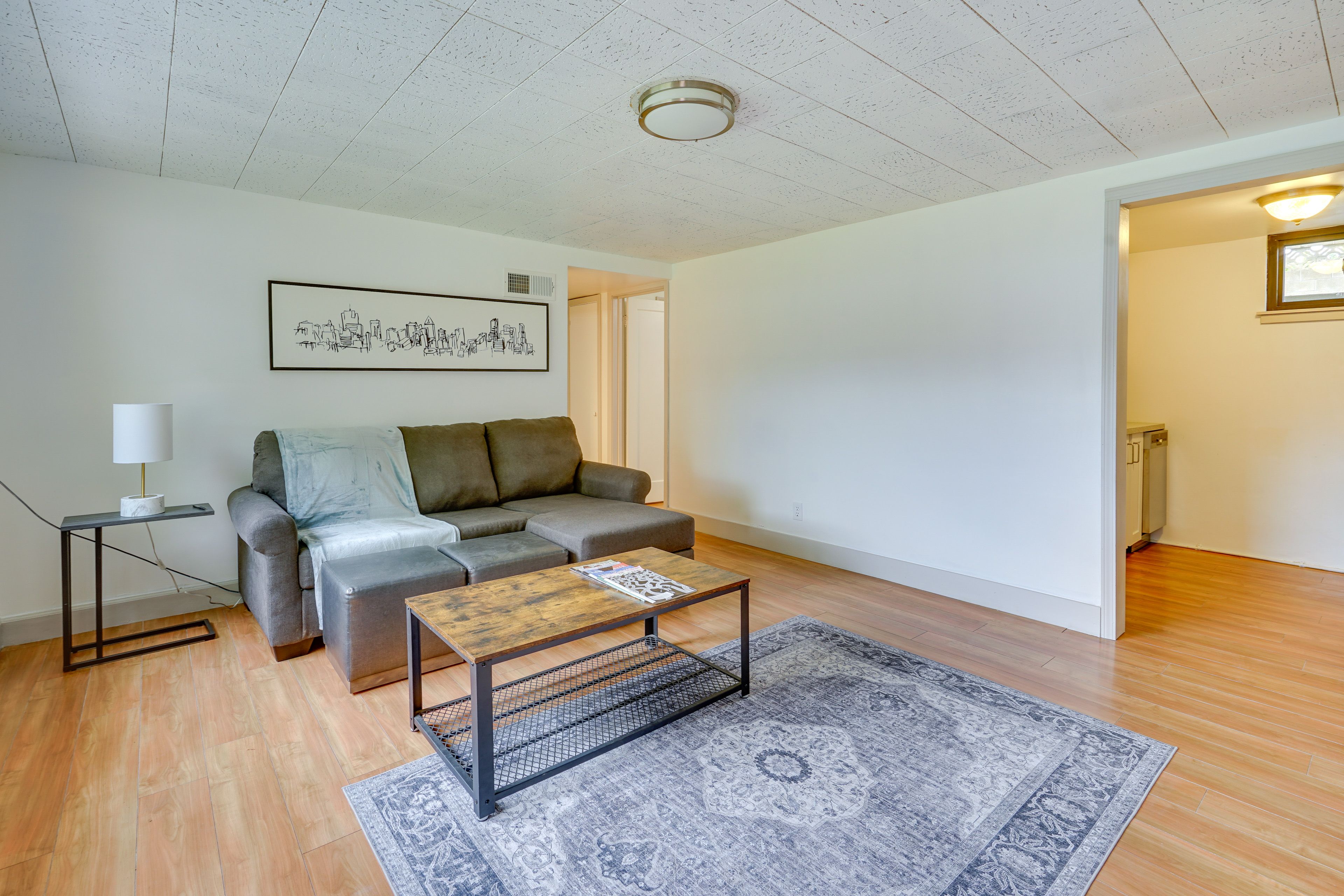 Living Room | Smart TV w/ Local Channels | Central A/C & Electric Heat