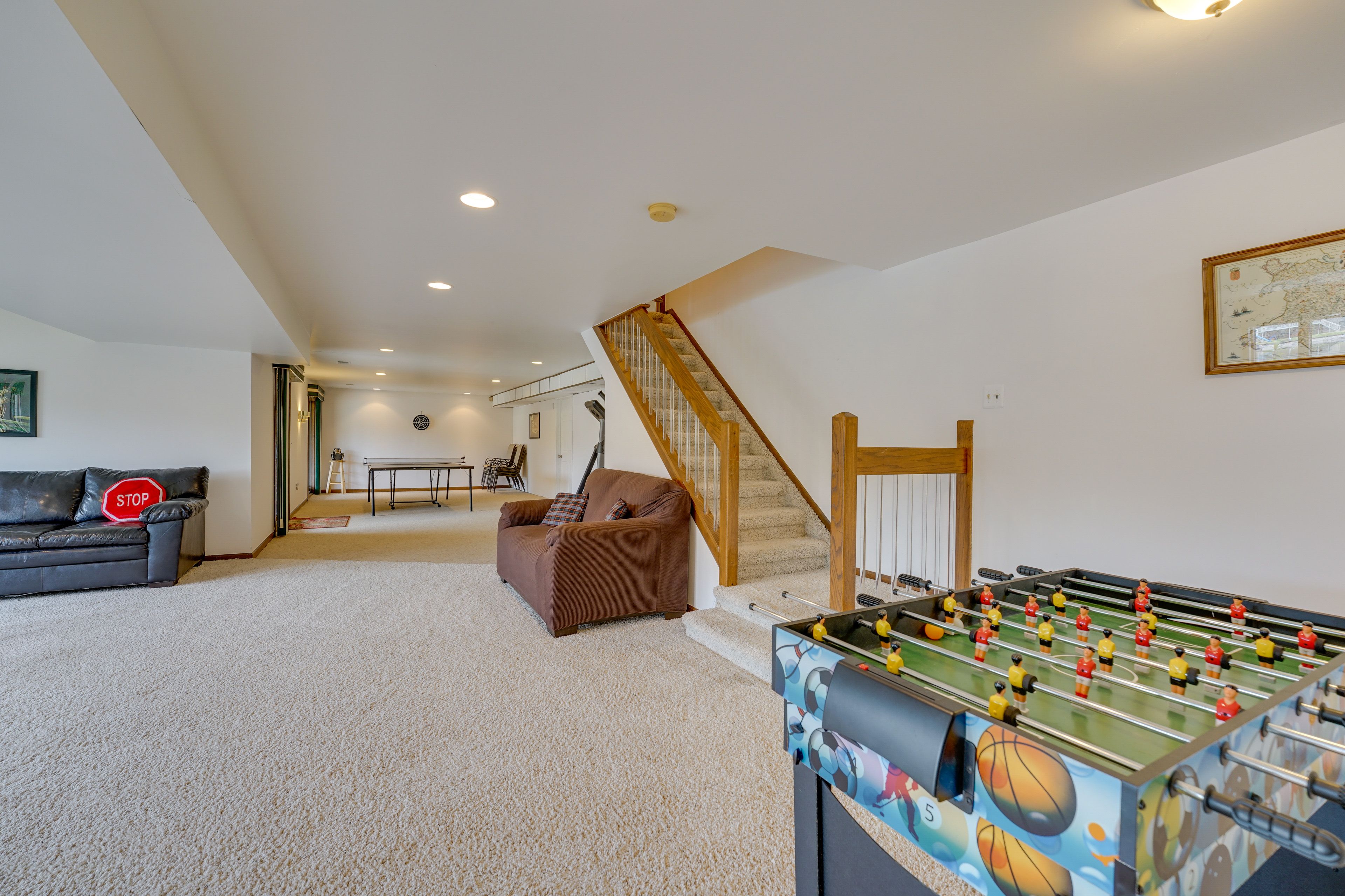 Game Room | Foosball Table | Ping Pong Table | Fireplace