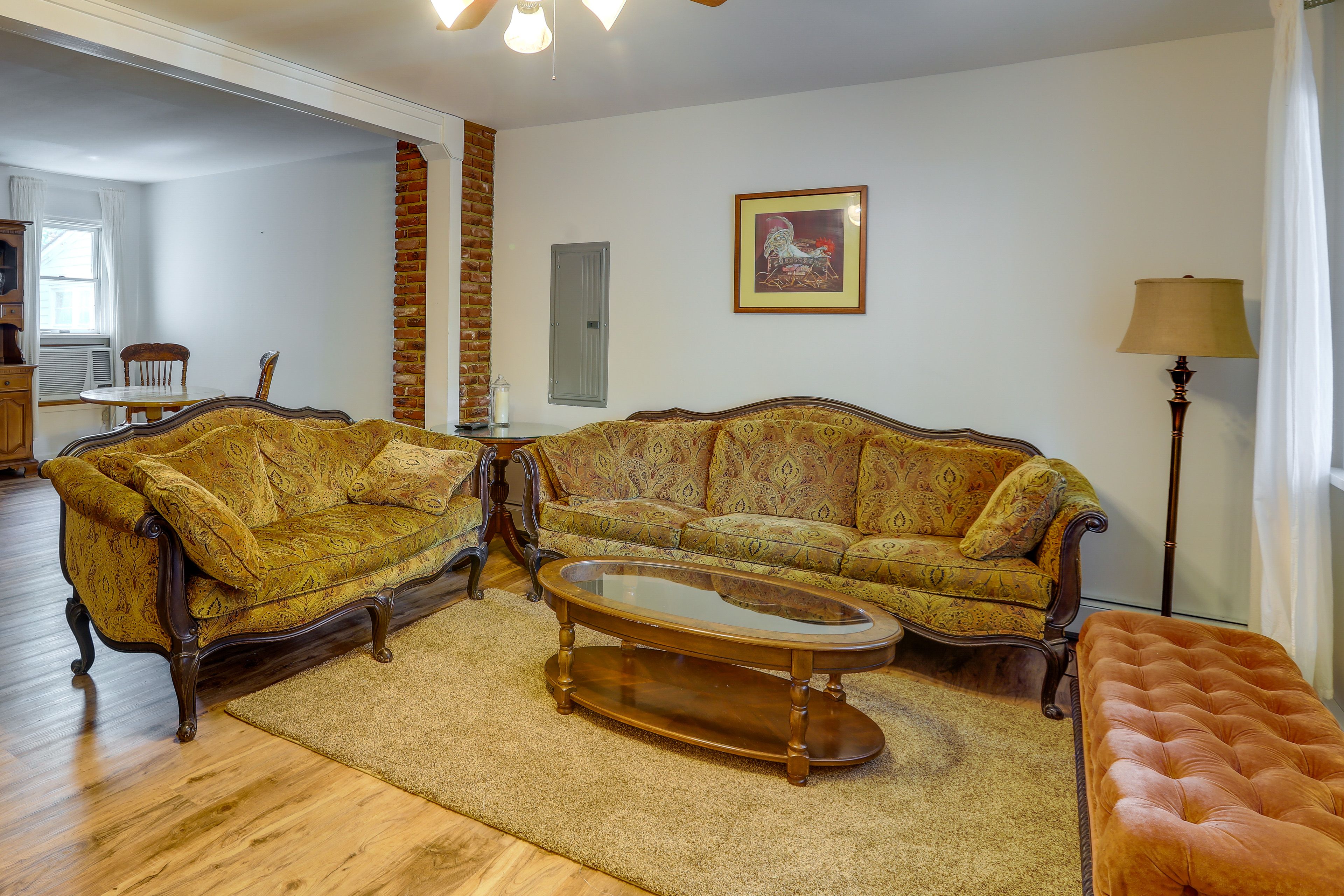 Lambertville Vacation Rental | 3BR | 1BA | 1,200 Sq Ft | Stairs to Access