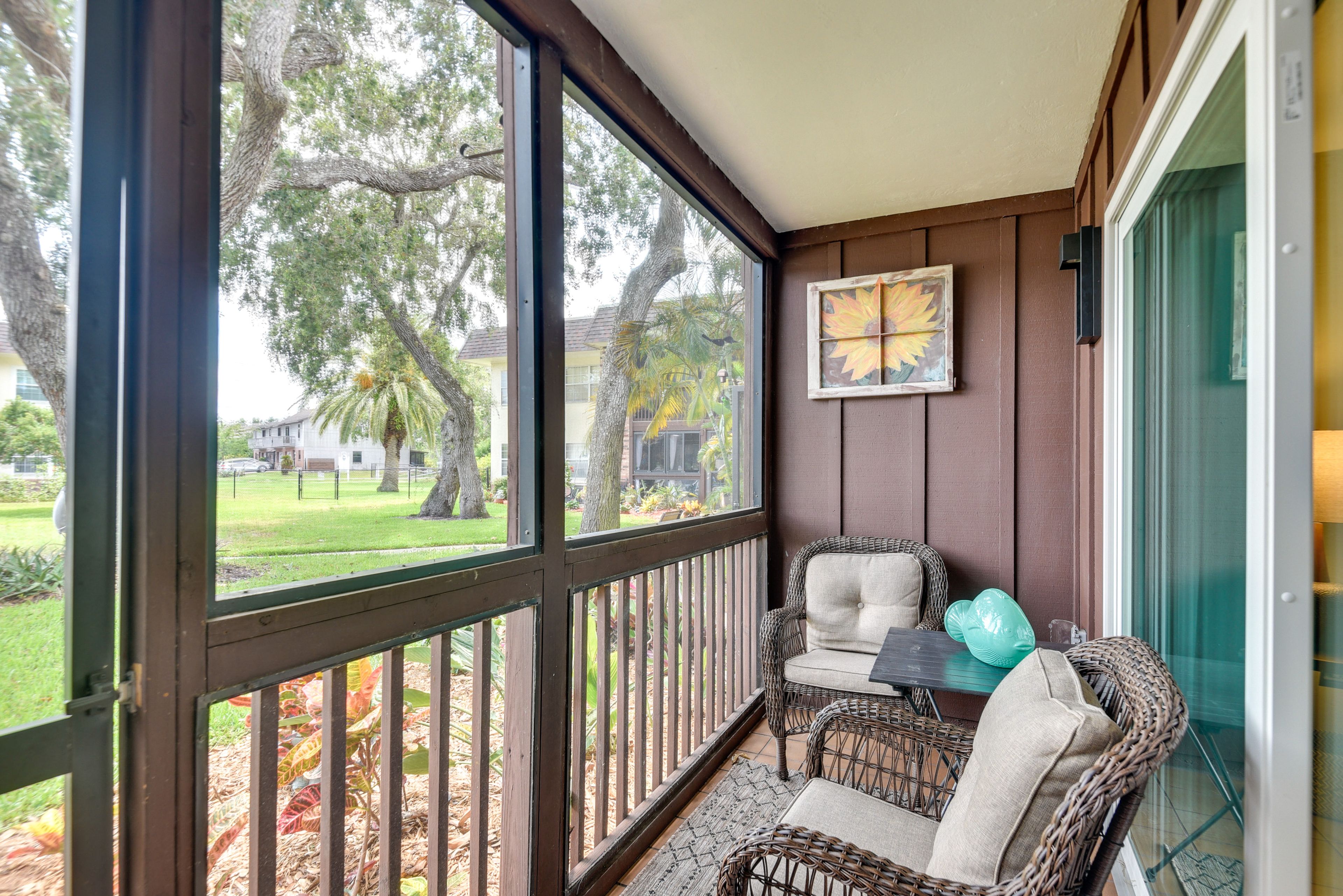 Screened-In Patio | Pool Views