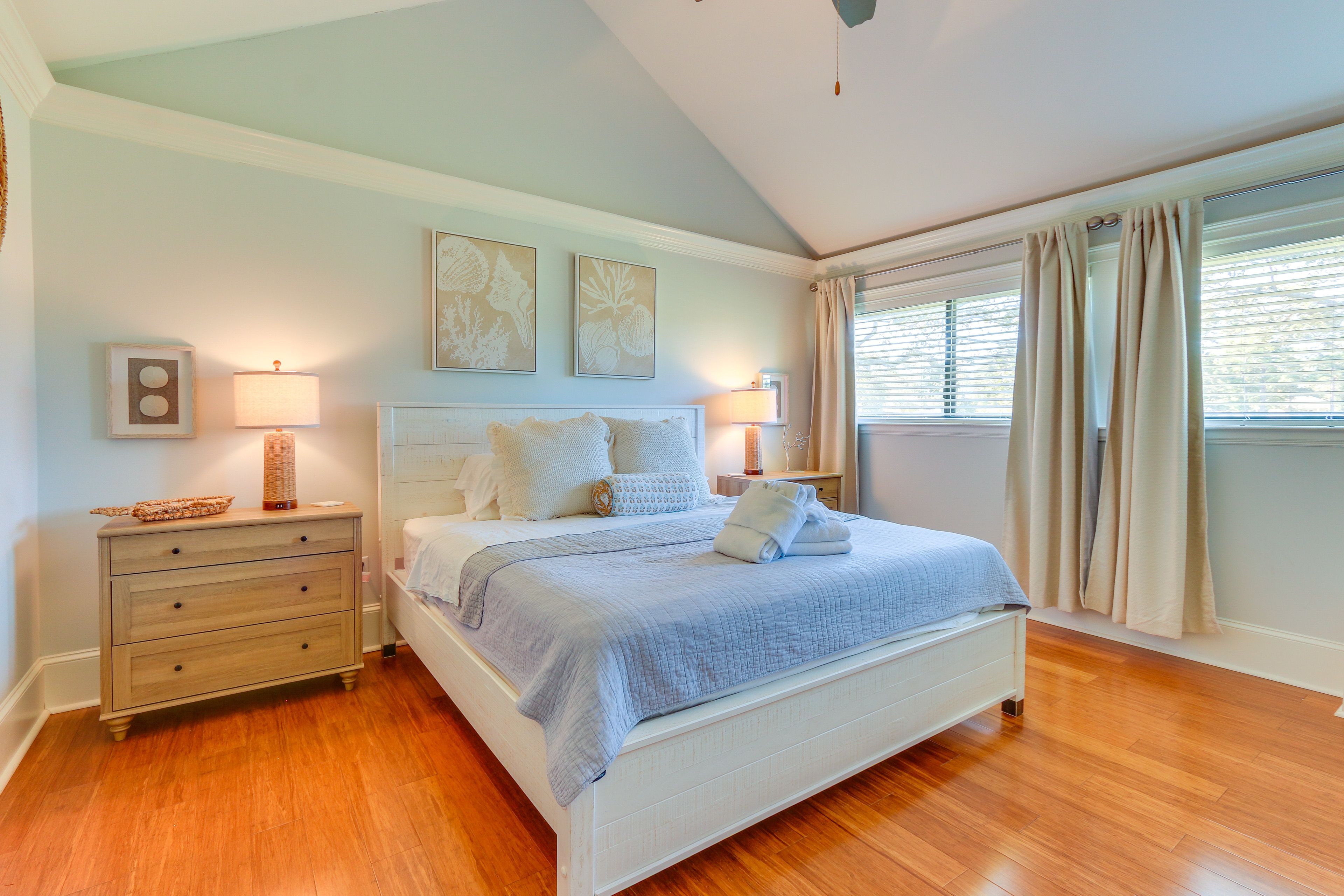 Bedroom 1 | 2nd Floor | King Bed | Smart TV | Linens Provided