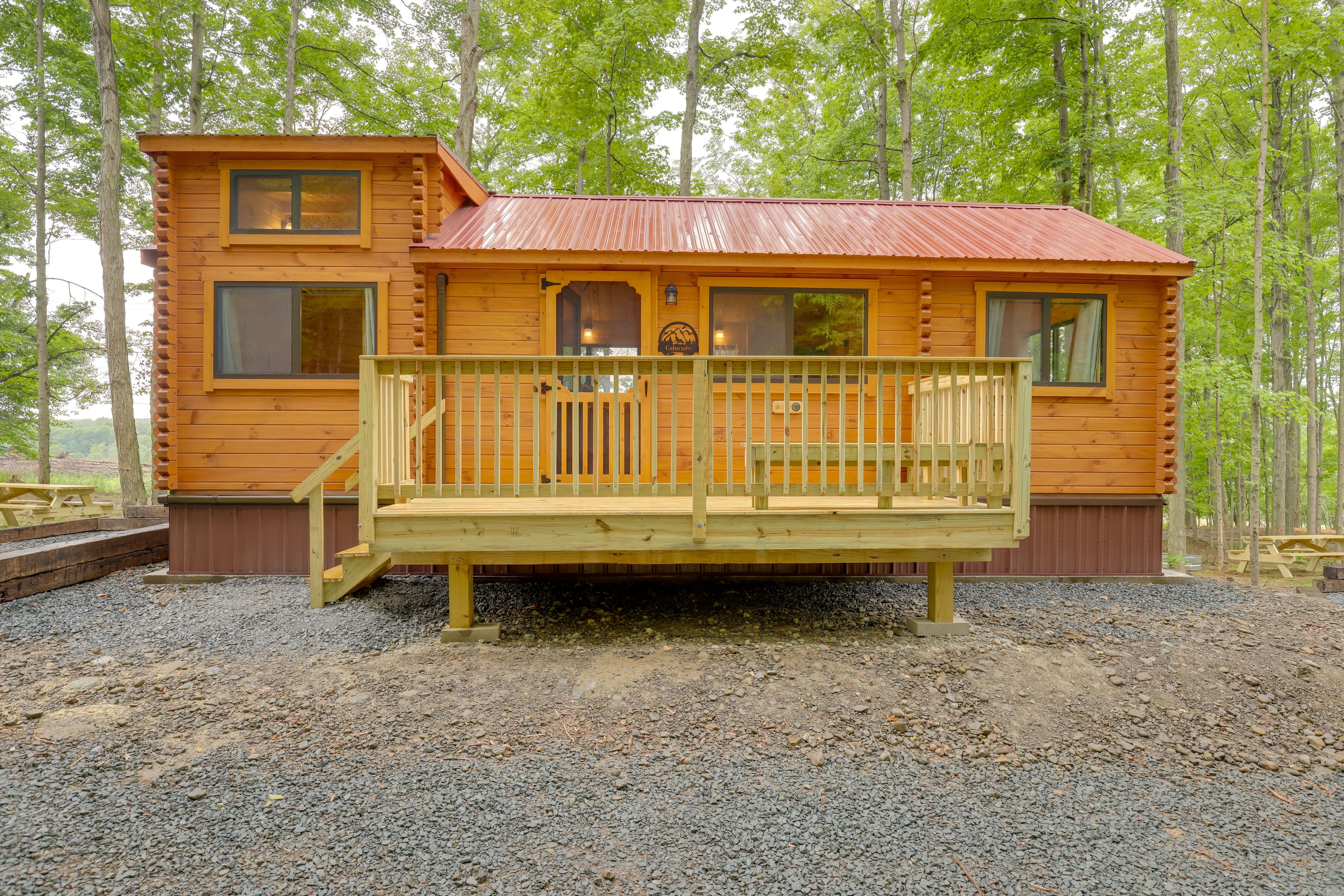 Middlebury Center Vacation Rental | 2BR + Loft | 1BA | Stairs Required