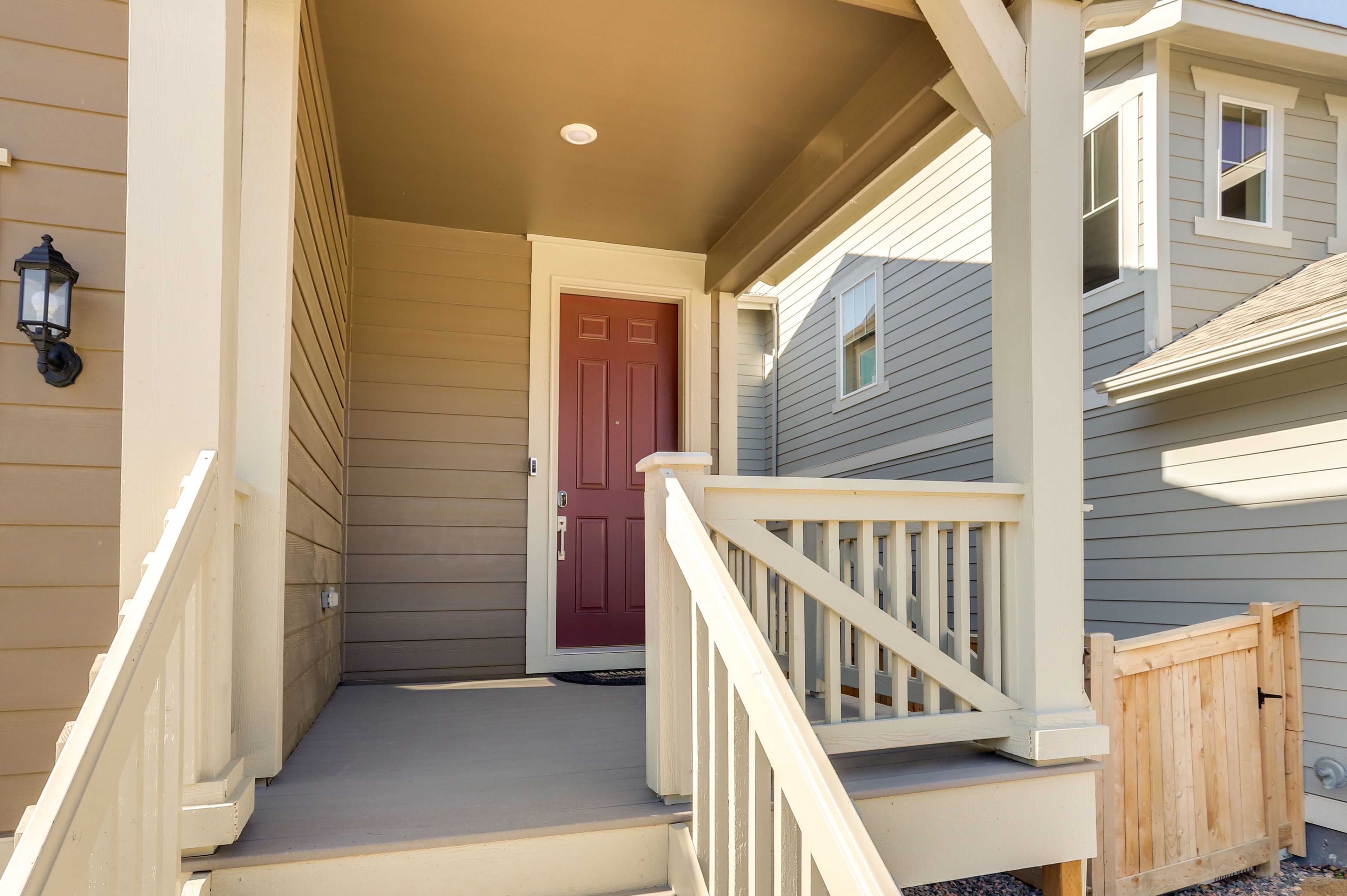 Townhome Exterior | Keyless Entry