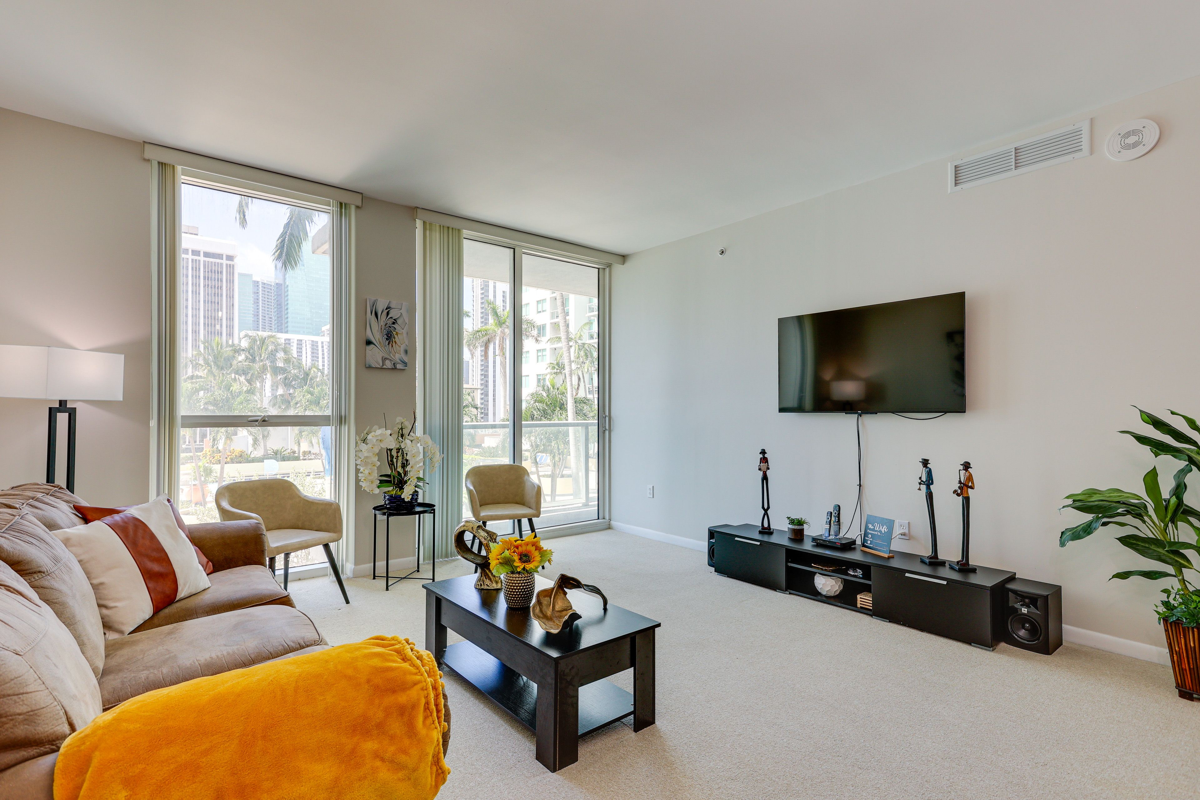 Living Area | Queen Sleeper Sofa | Smart TV w/ Cable