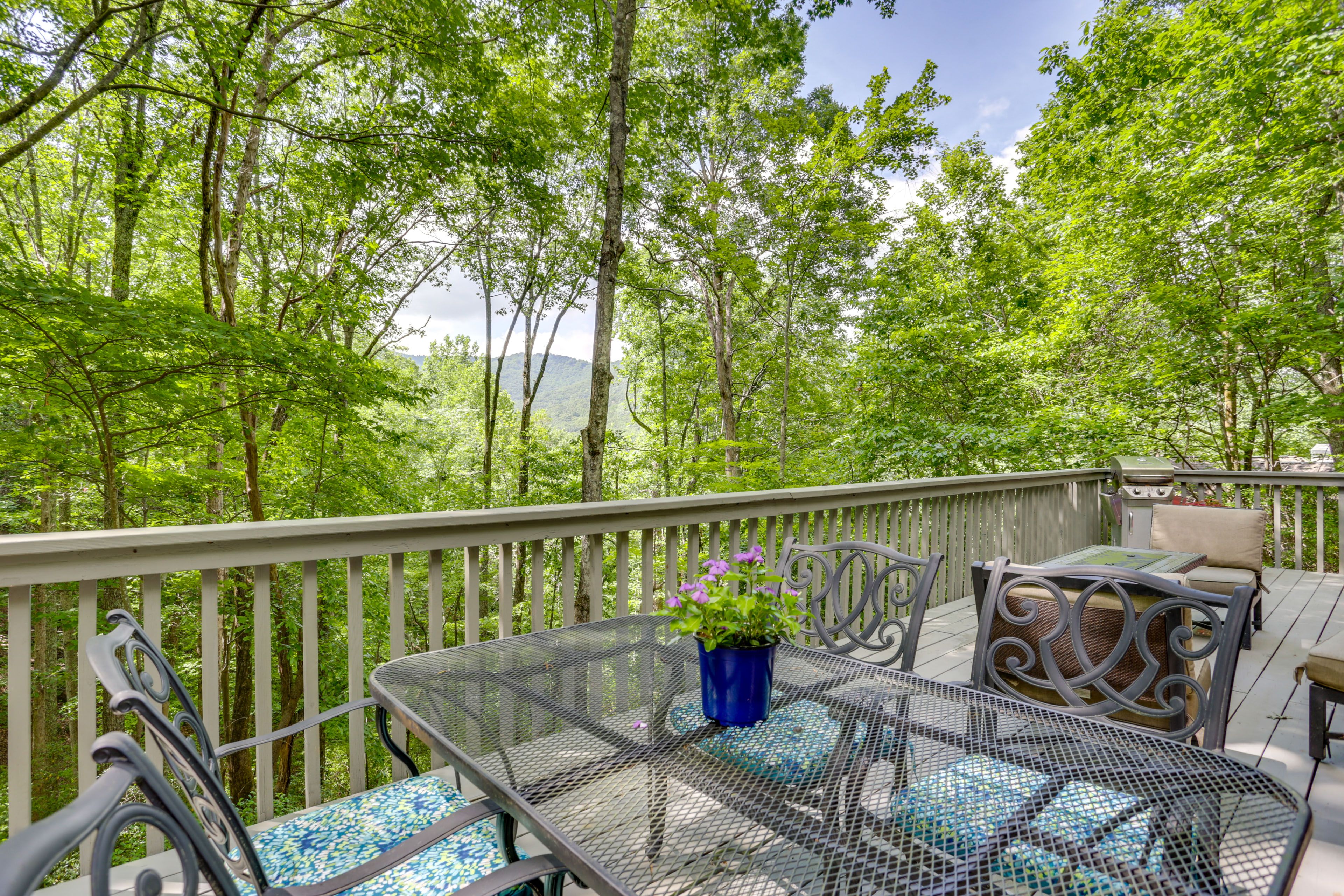 Upper Deck | Gas Grill | Mountain Views