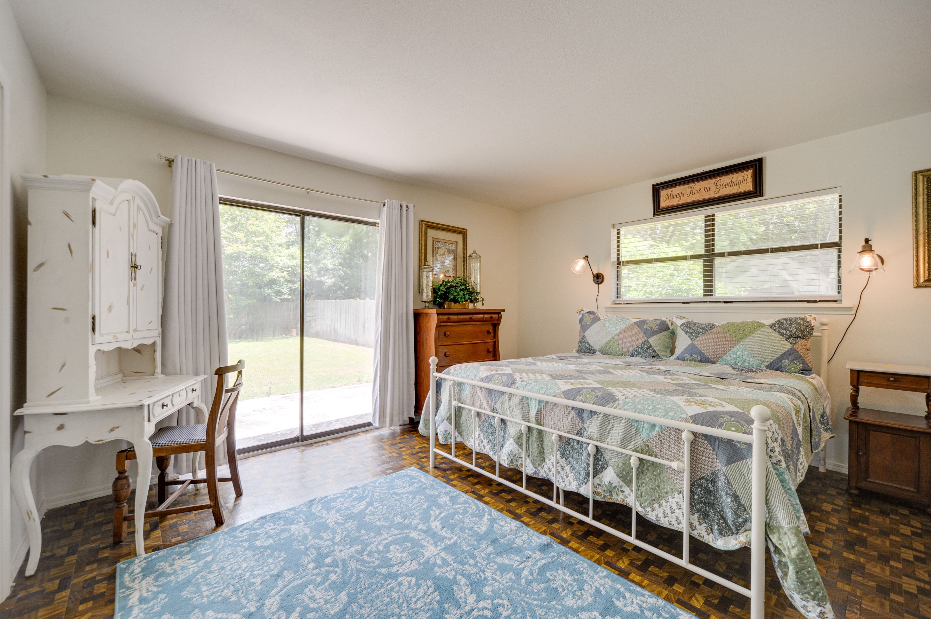 Bedroom 1 | King Bed | Sleeper Sofa | Linens Provided | En-Suite Bathroom