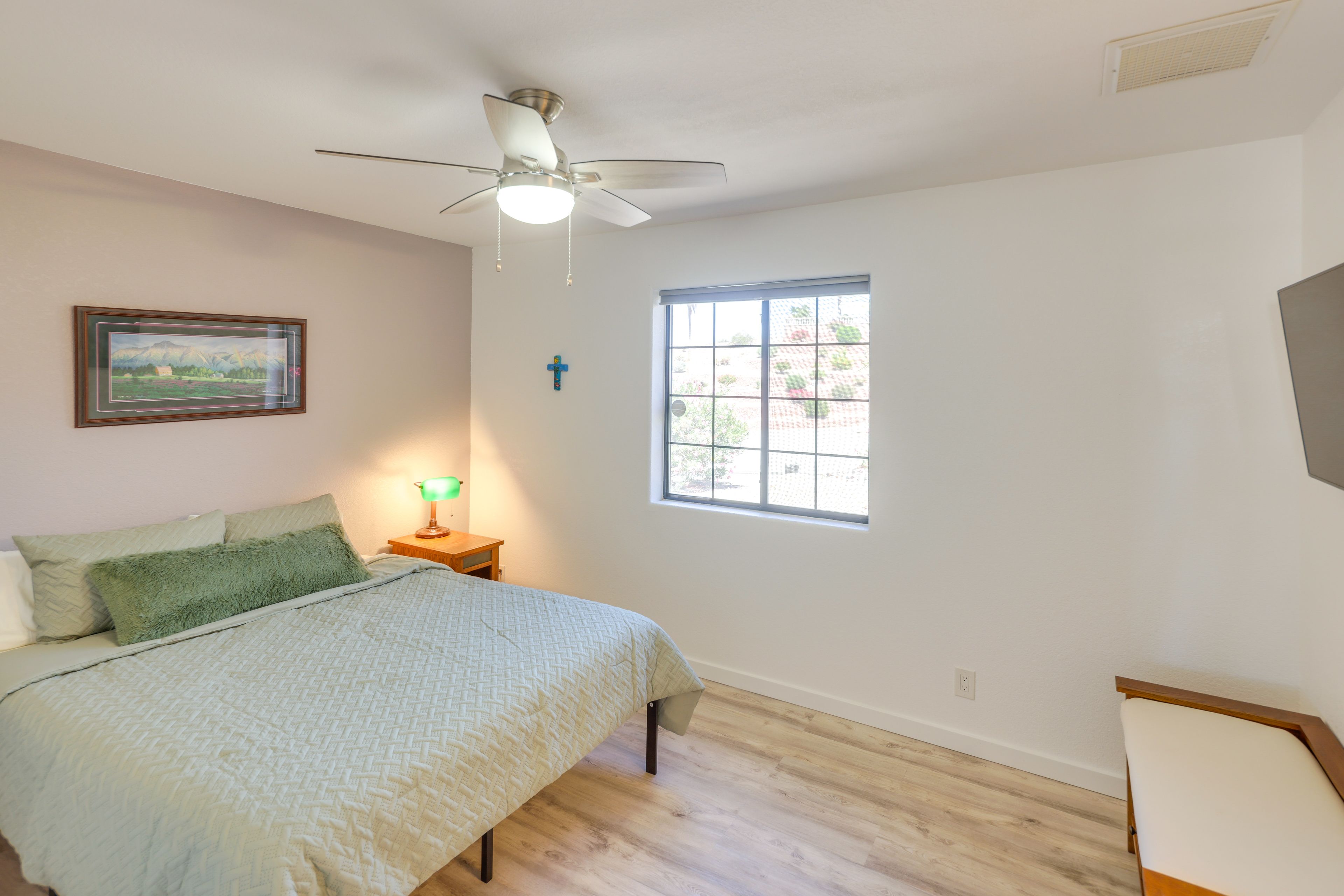 Bedroom 2 | Queen Bed | Linens Provided | En-Suite Bathroom