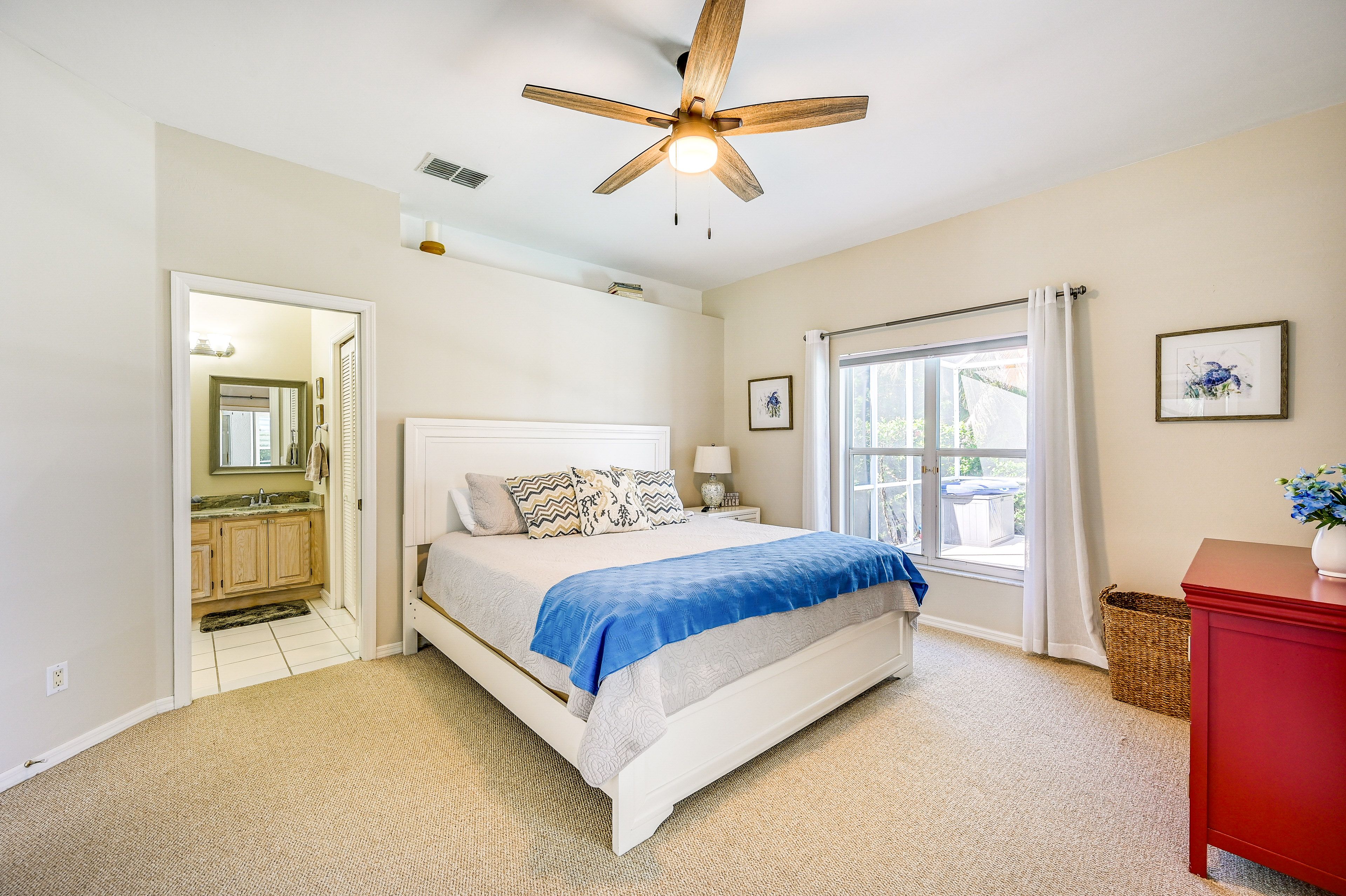 Bedroom 1 | King Bed | En-Suite Bathroom | Patio Access