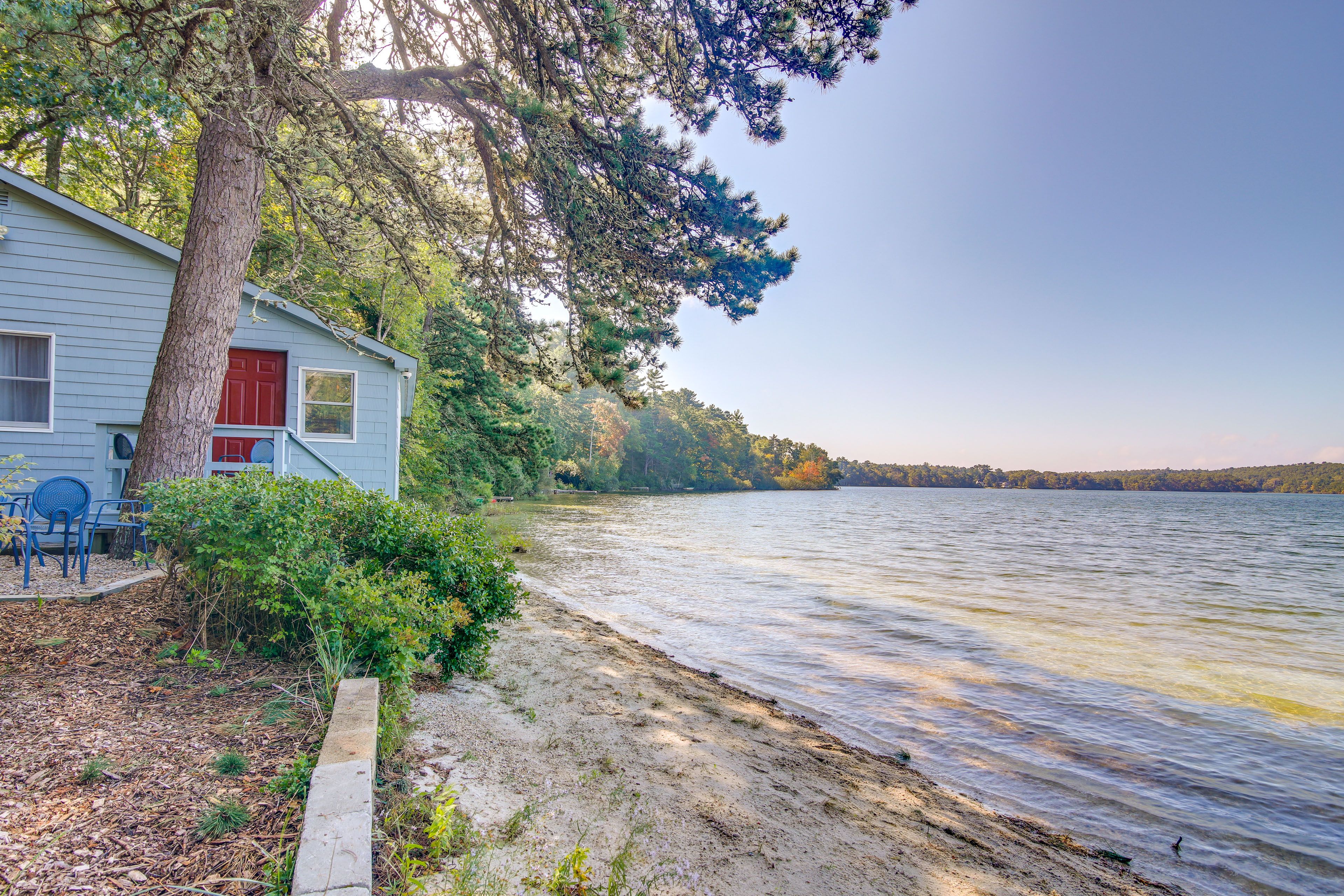 Cottage Exterior | Private Beach | Pond Access