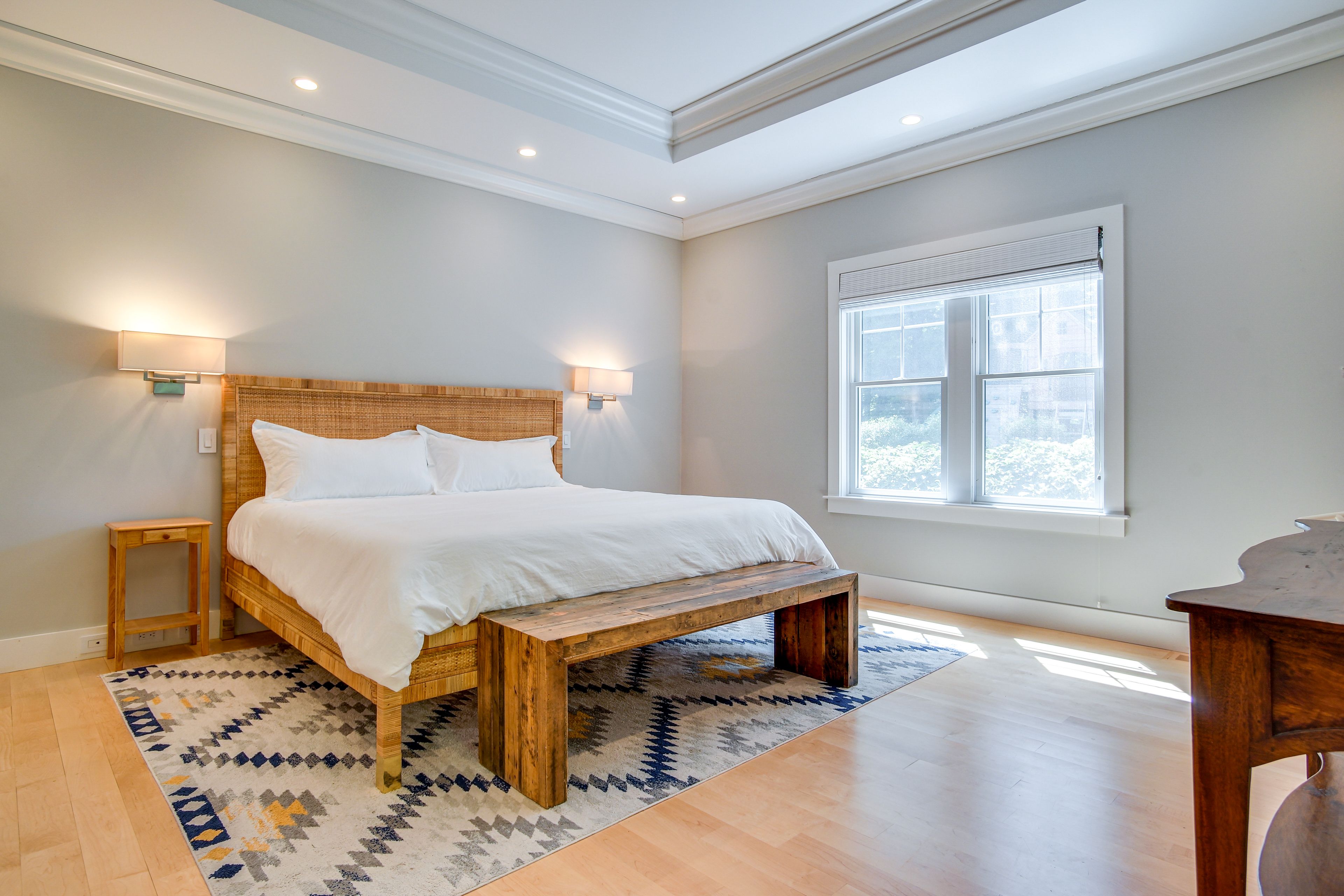 Bedroom 1 | King Bed | Linens Provided | Smart TV | Sliding Doors