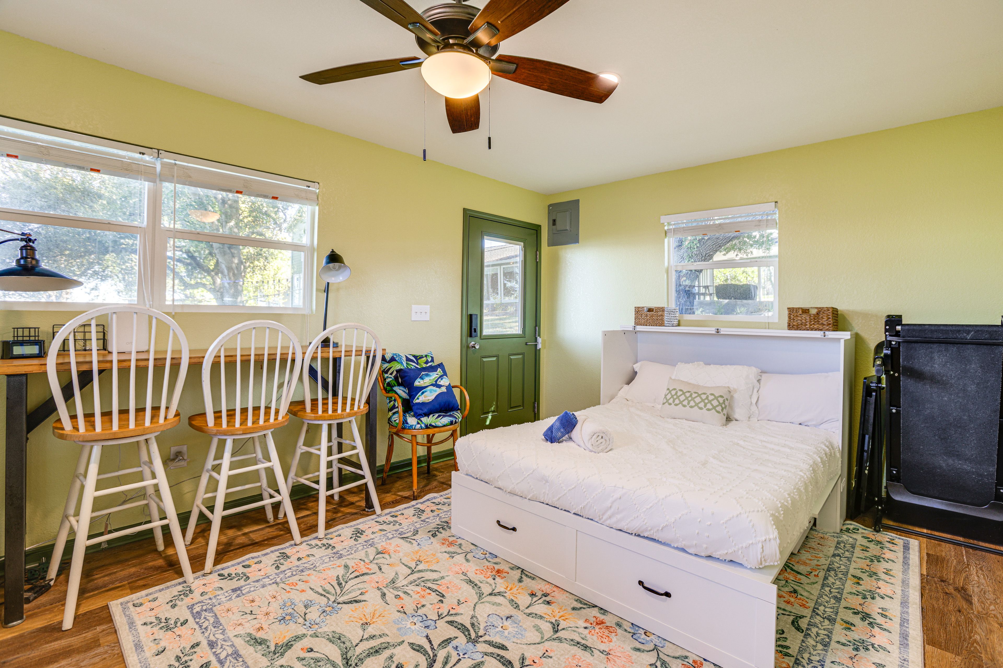 Bedroom 5 (Separate Studio) | Queen Murphy Bed | Half Bathroom