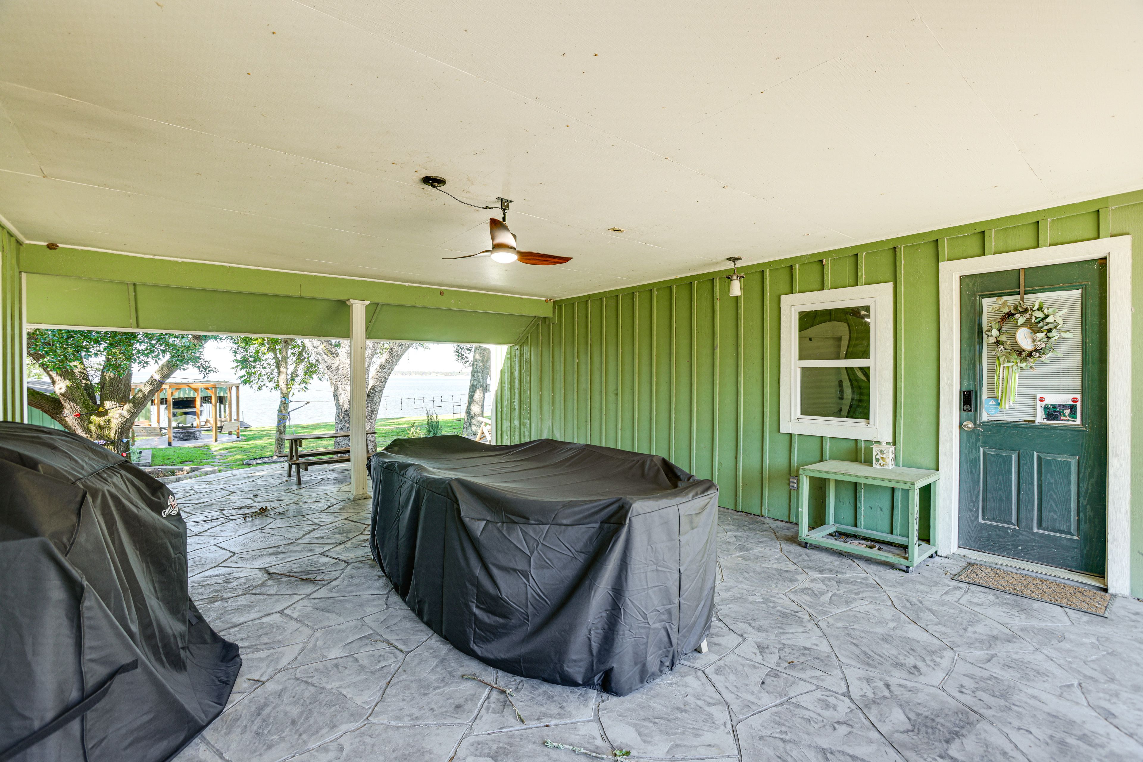Covered Patio | Outdoor Dining Area | Gas Grill