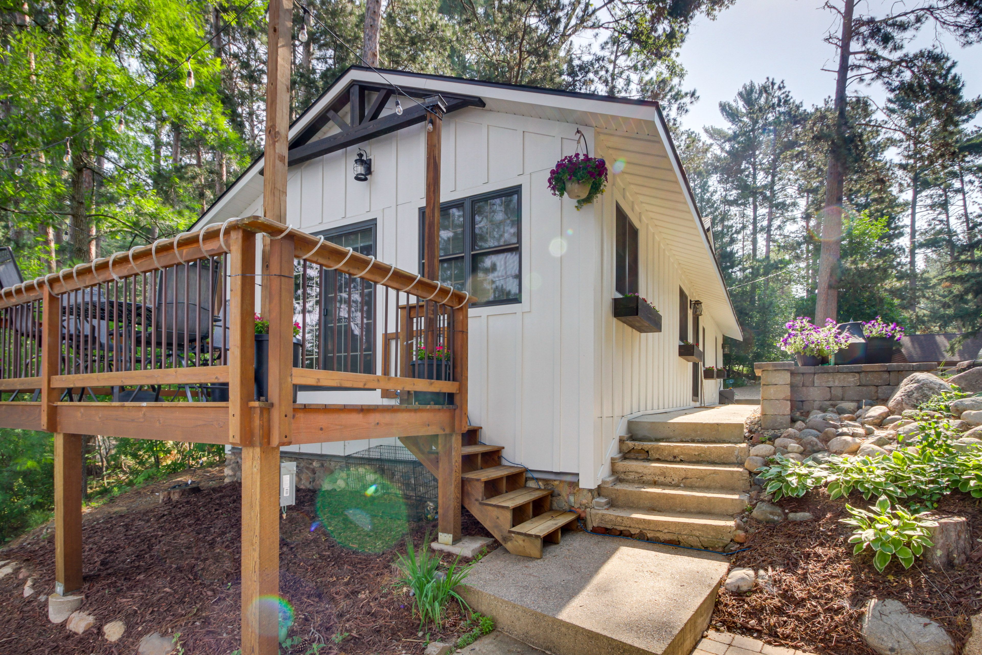 Pequot Lakes Vacation Rental | 2BR | 1.5BA | Steps Required | 900 Sq Ft