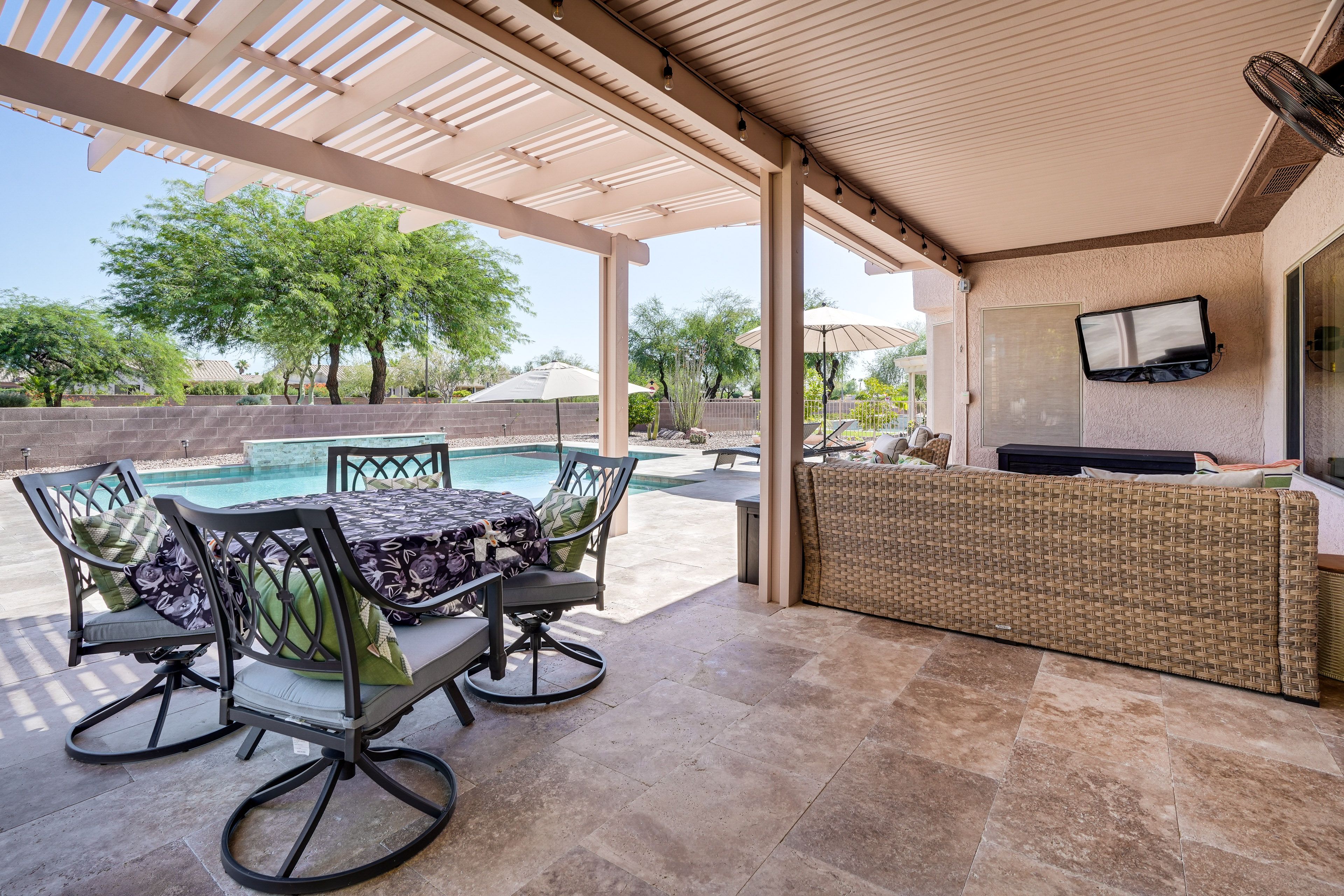 Furnished Patio | Flat-Screen TV | Gas Grill | Golf Cart Available
