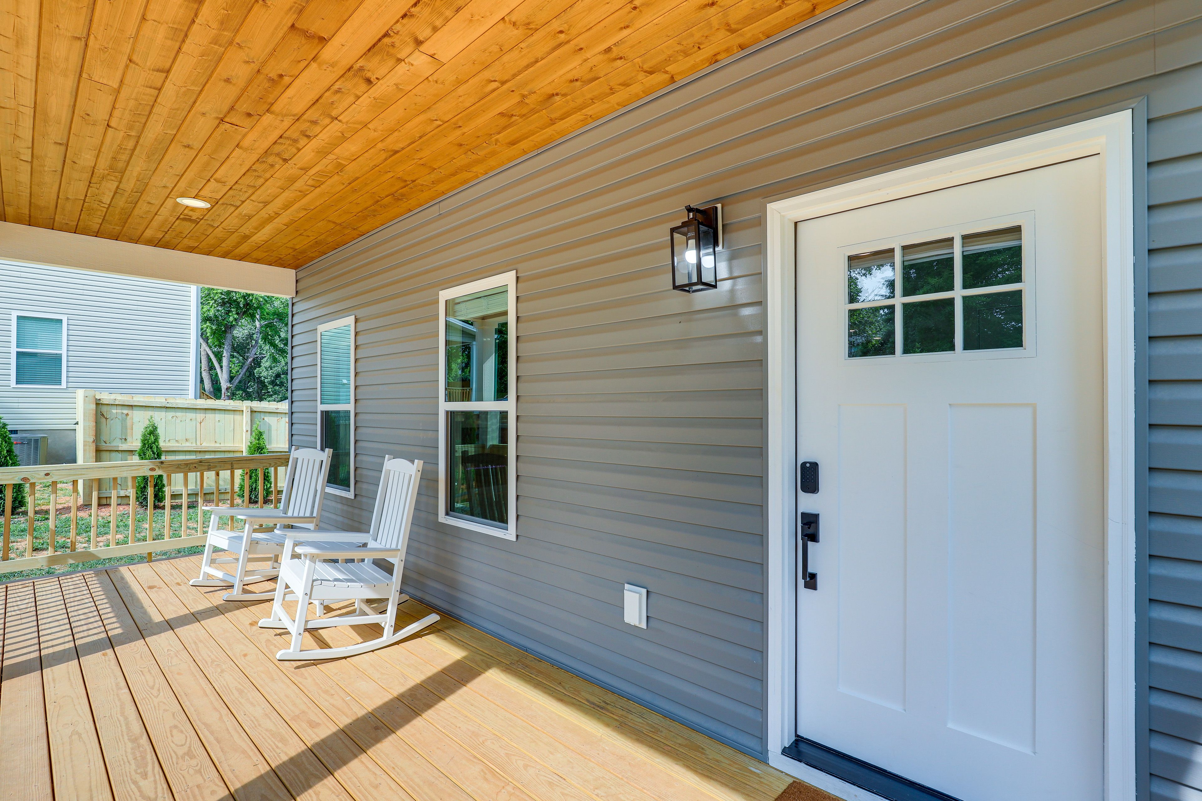 House Exterior | Keyless Entry | Furnished Porch