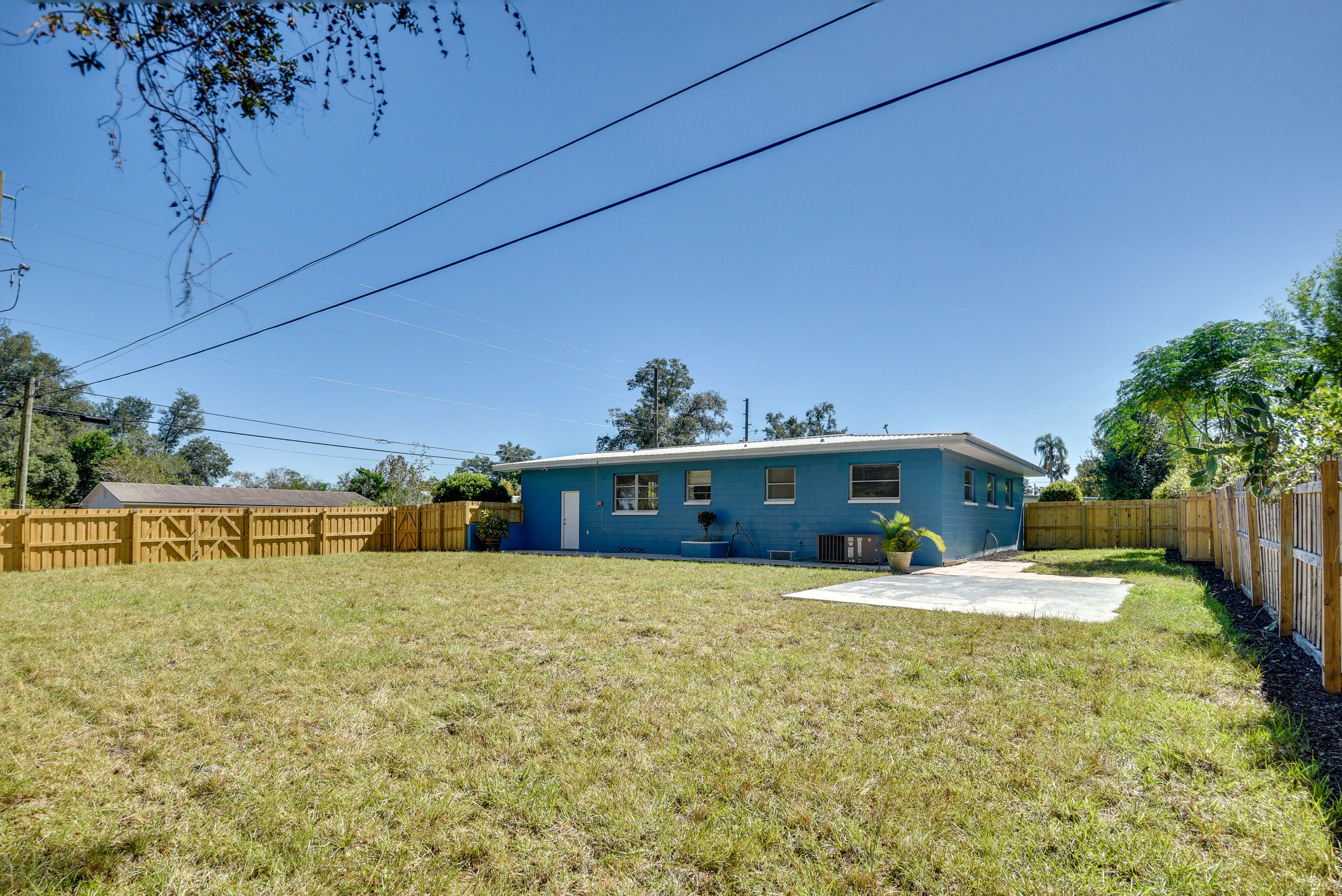 Private, Fenced Backyard