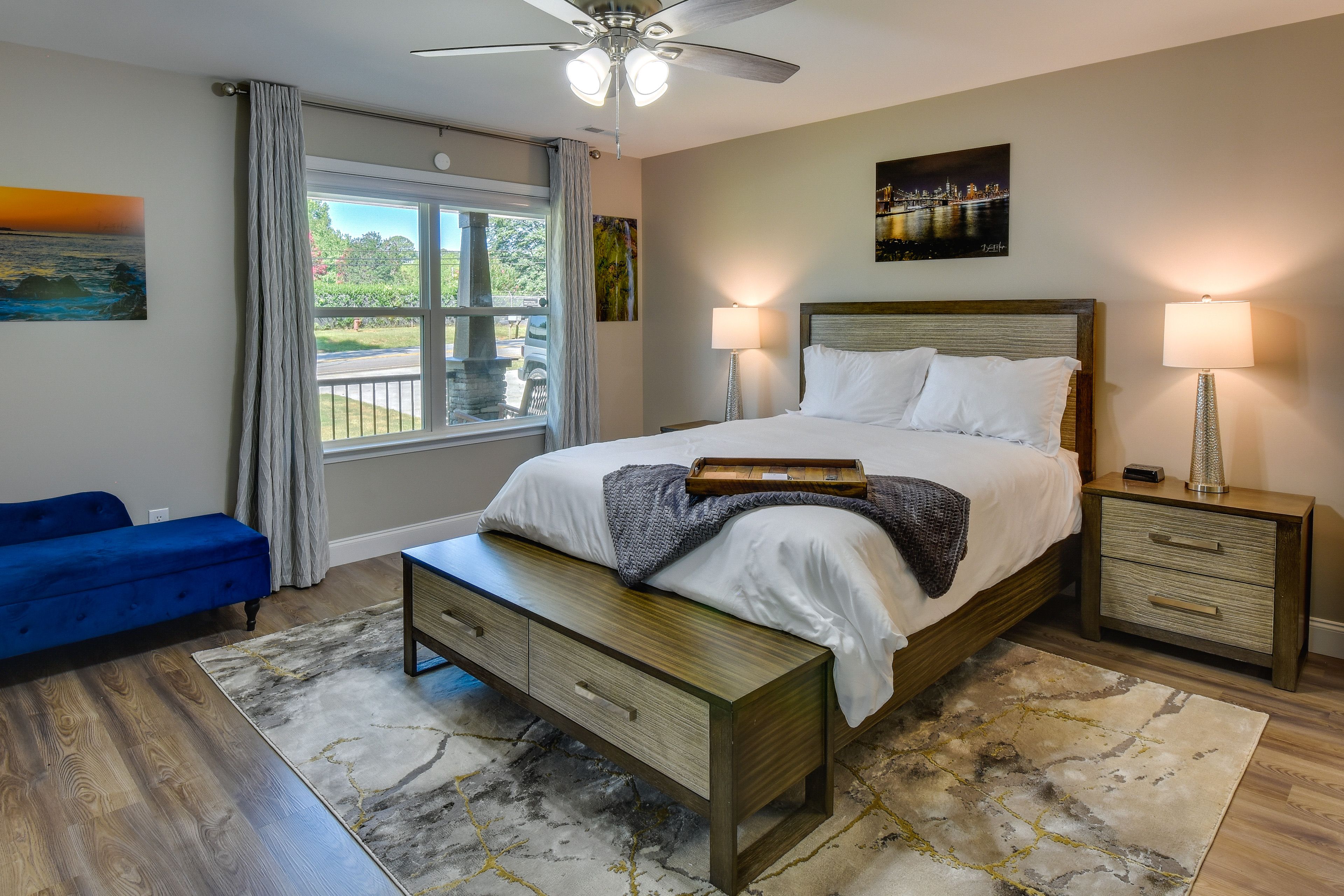 Bedroom 1 | Queen Bed | Smart TV | Walk-In Closet