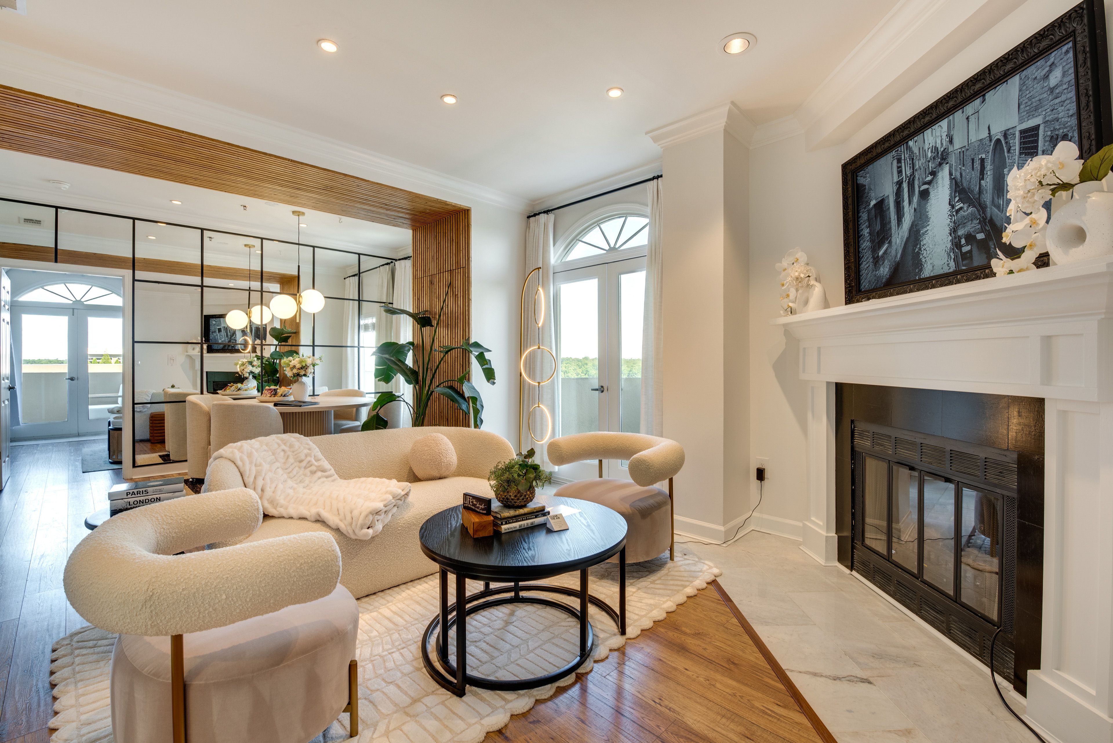 Living Room | Italy Themed | Main Floor | Fireplace | Central Heating