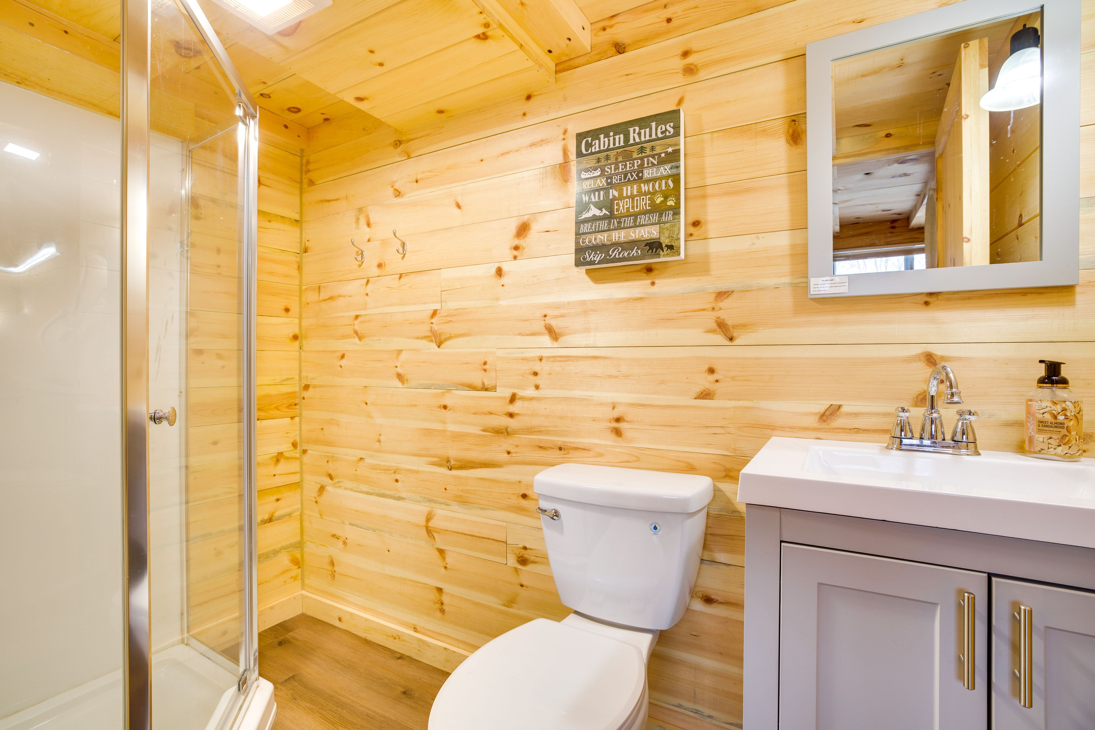 Bathroom | Walk-In Shower | Complimentary Toiletries