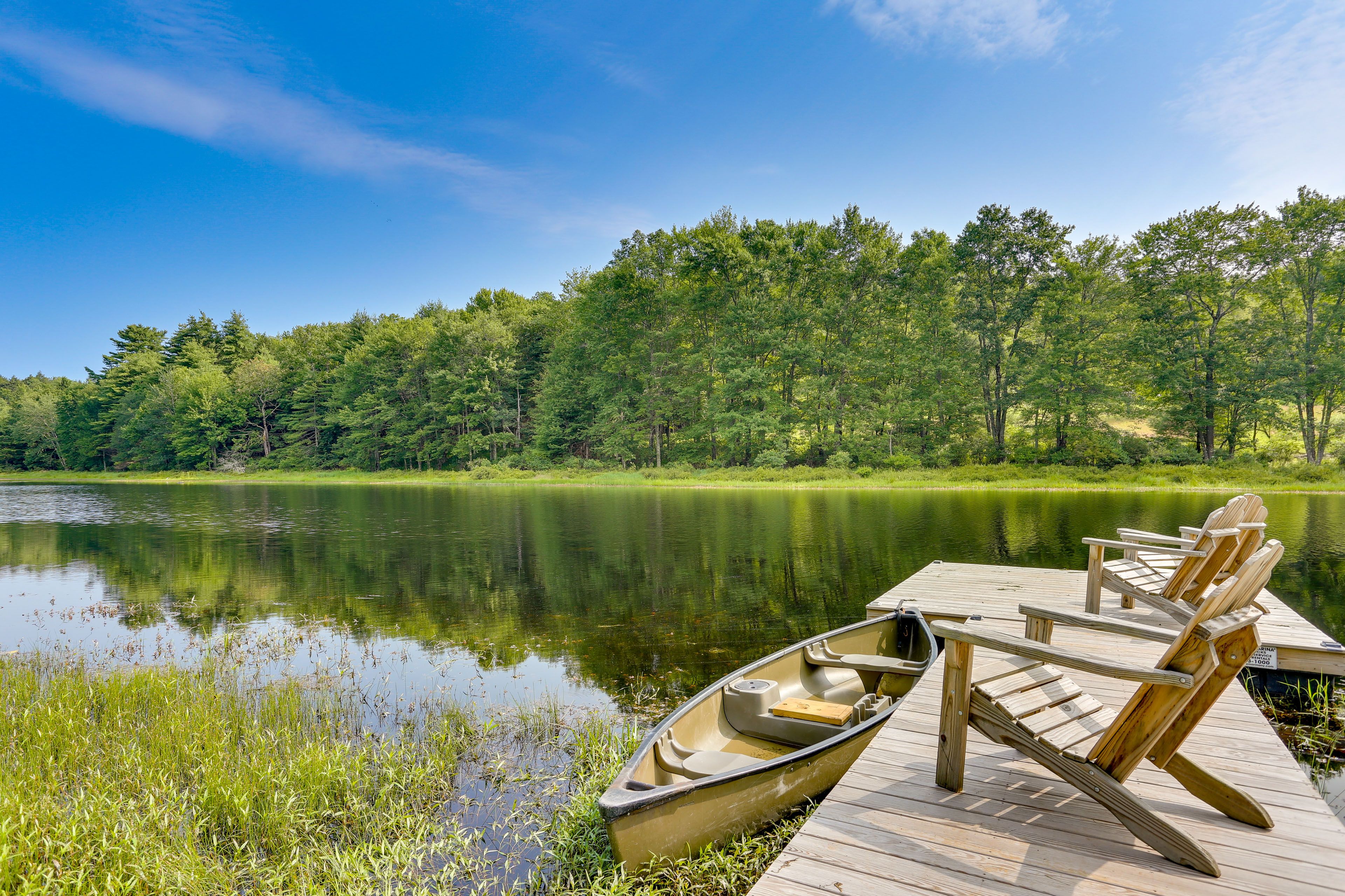 Swan Lake Vacation Rental | 3BR | 2BA | 1,000 Sq Ft | 2 Steps Required