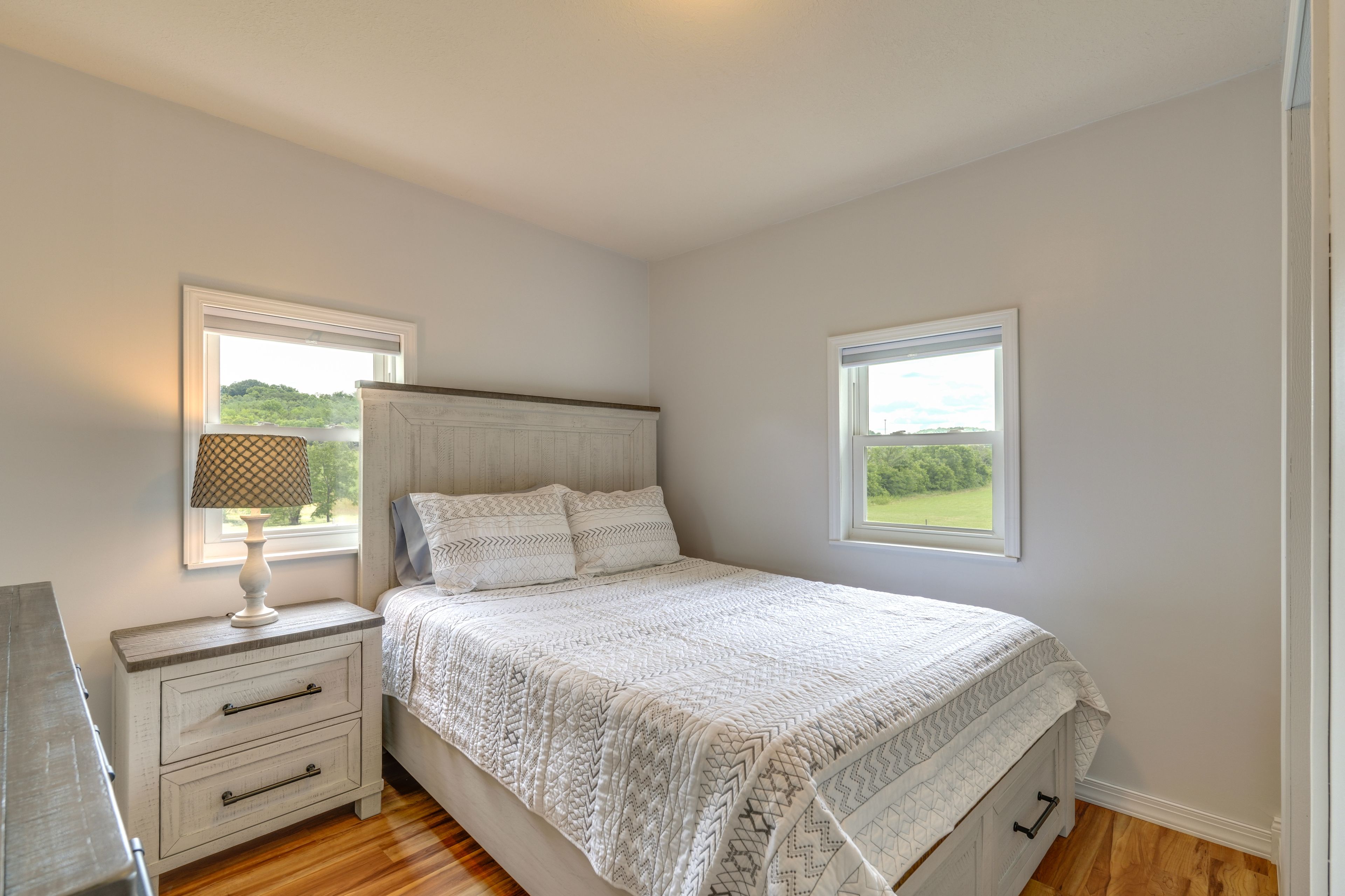 Bedroom 1 | Queen Bed | Linens Provided | Queen Air Mattress Available