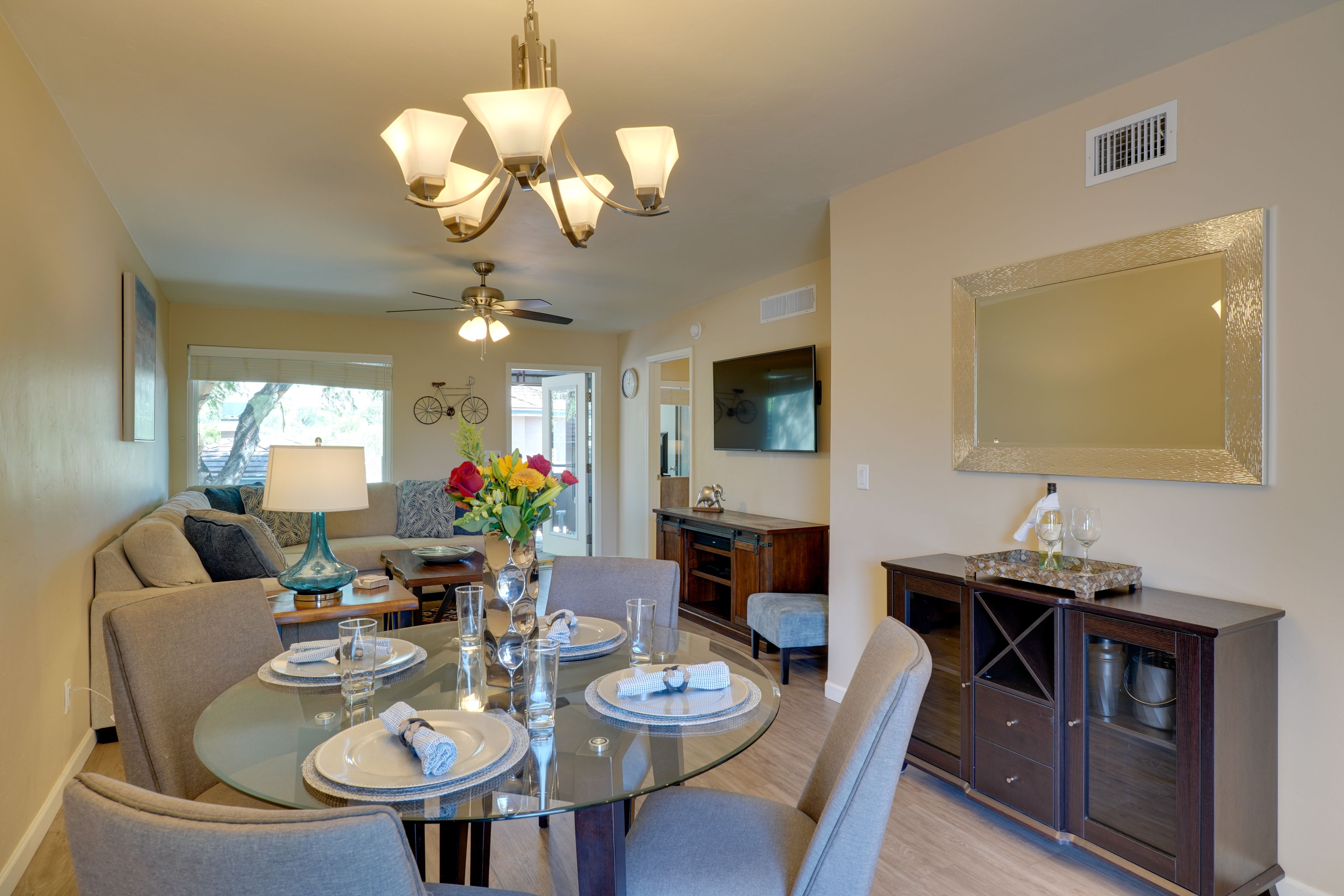Dining Room | Dishware & Flatware Provided