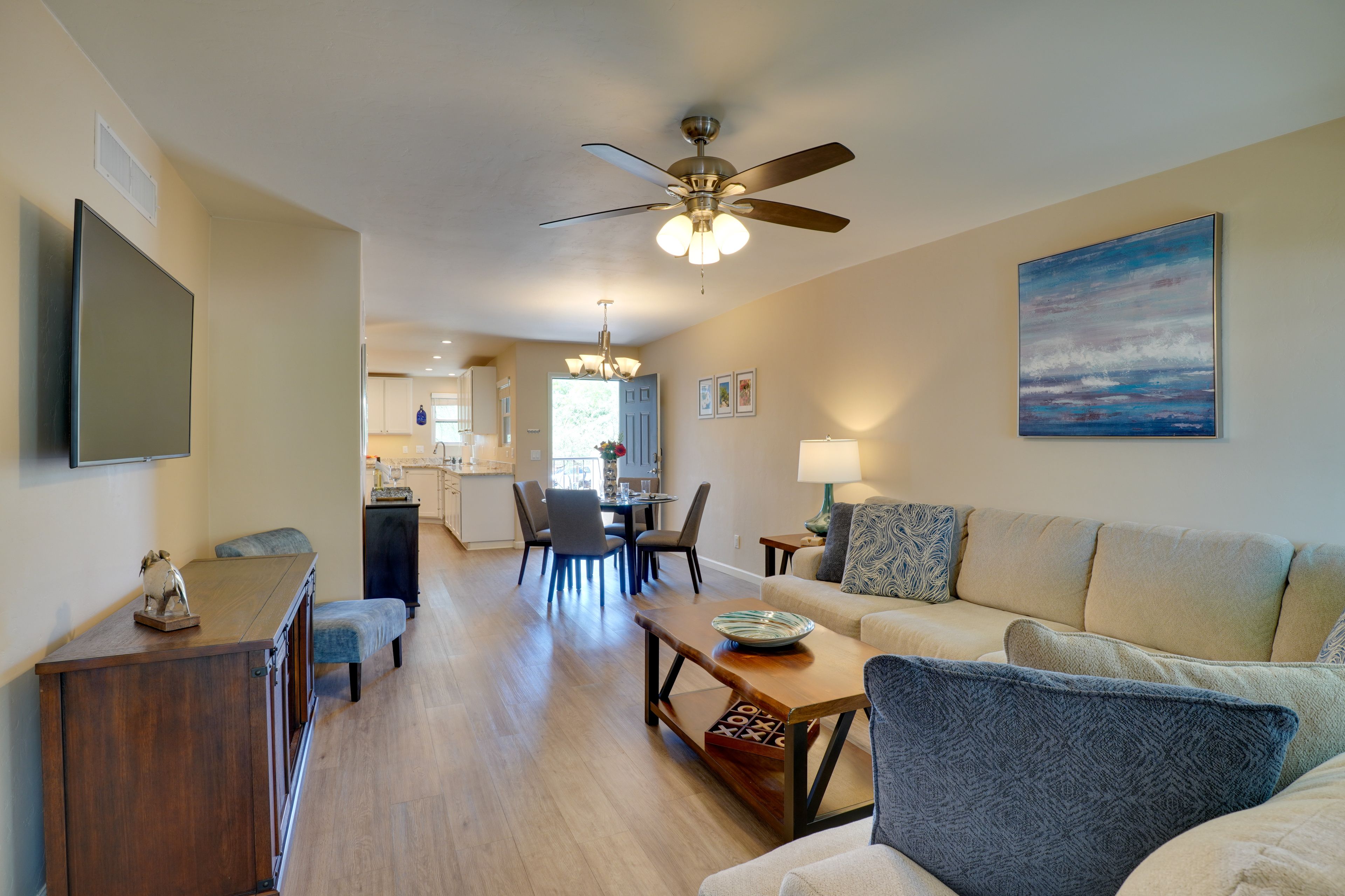 Living Room | Expansive Mountain Views | Central A/C
