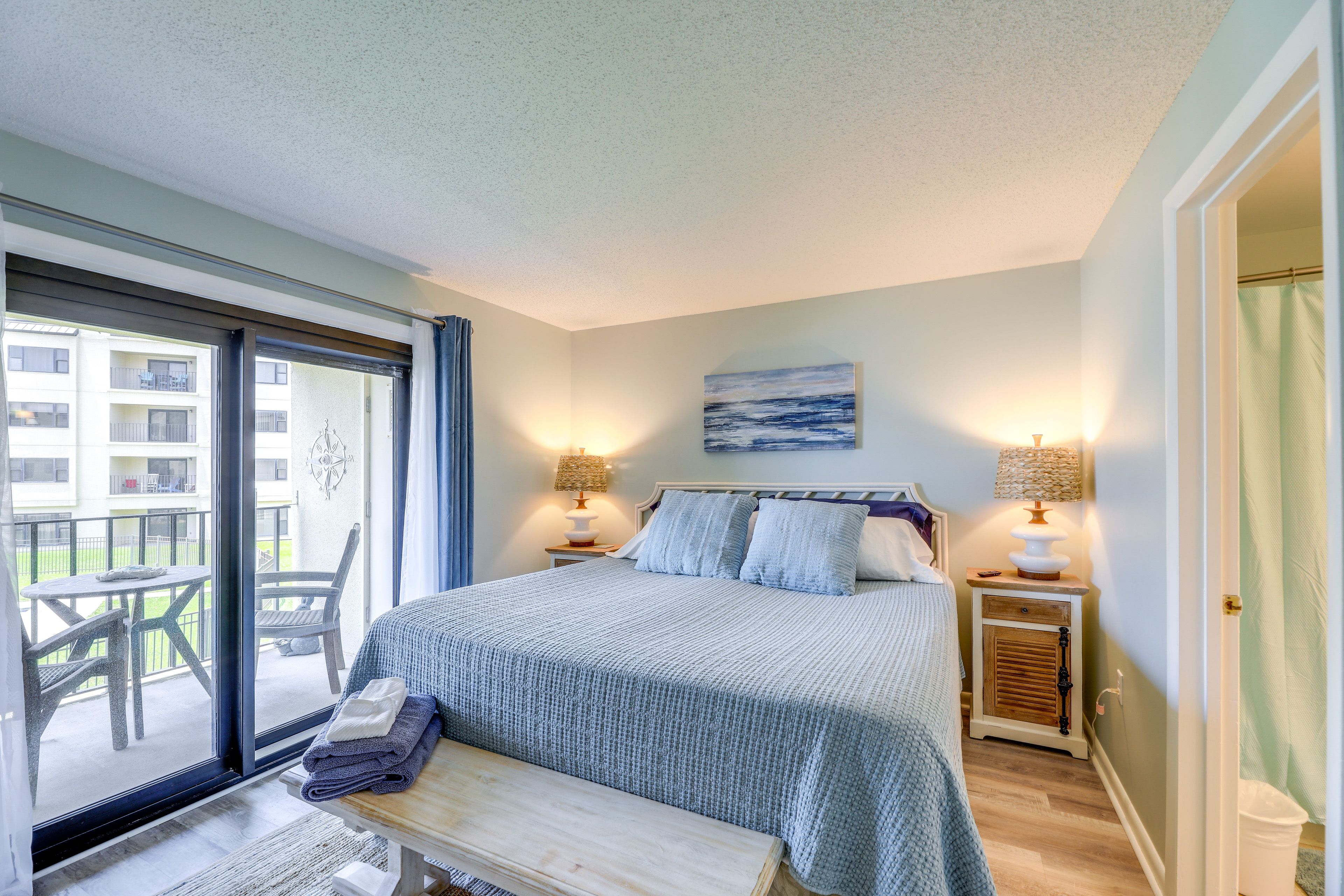 Bedroom 1 | King Bed | Linens Provided | En-Suite Bathroom