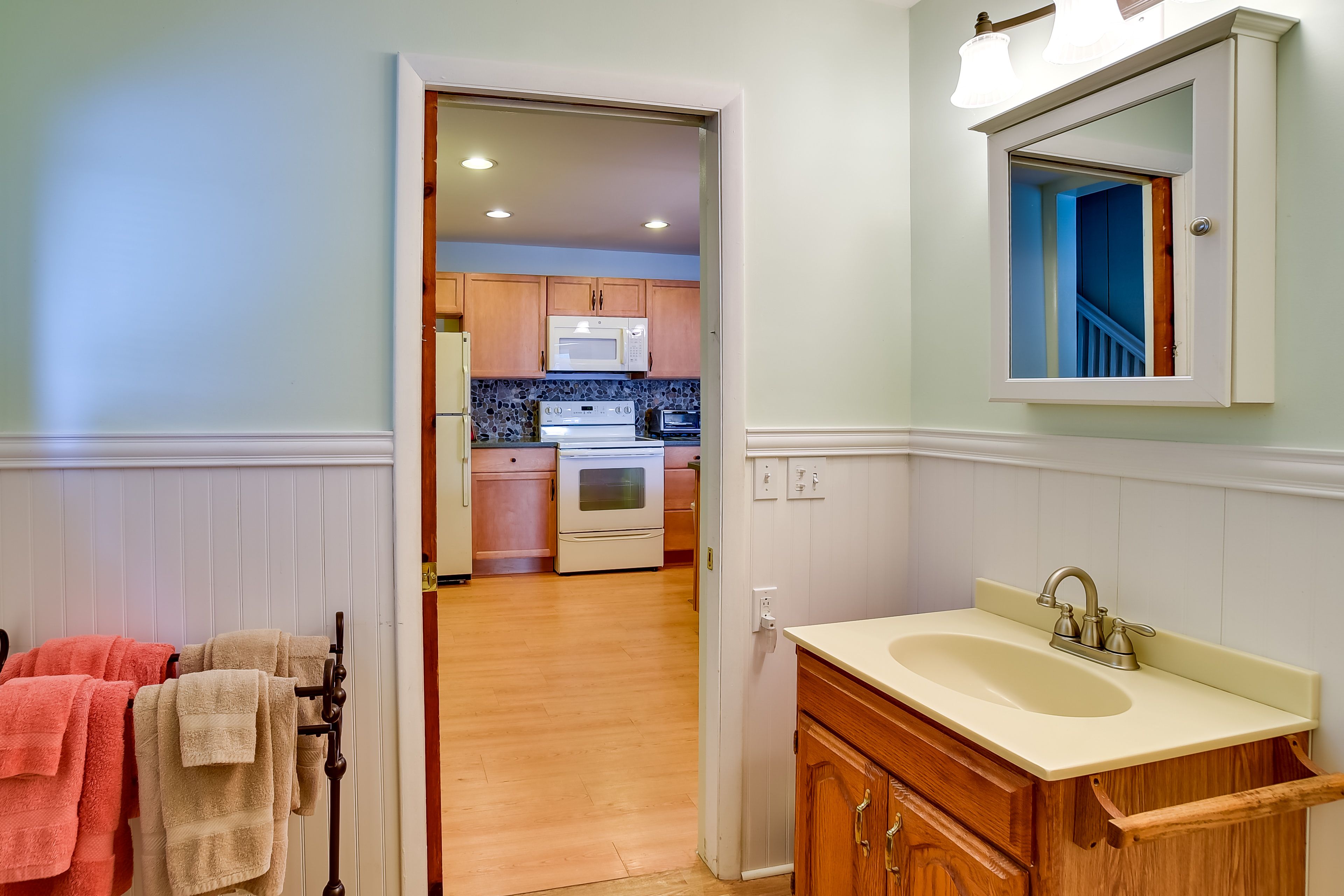 Bathroom | 1st Floor | Towels | Hair Dryer | Complimentary Toiletries