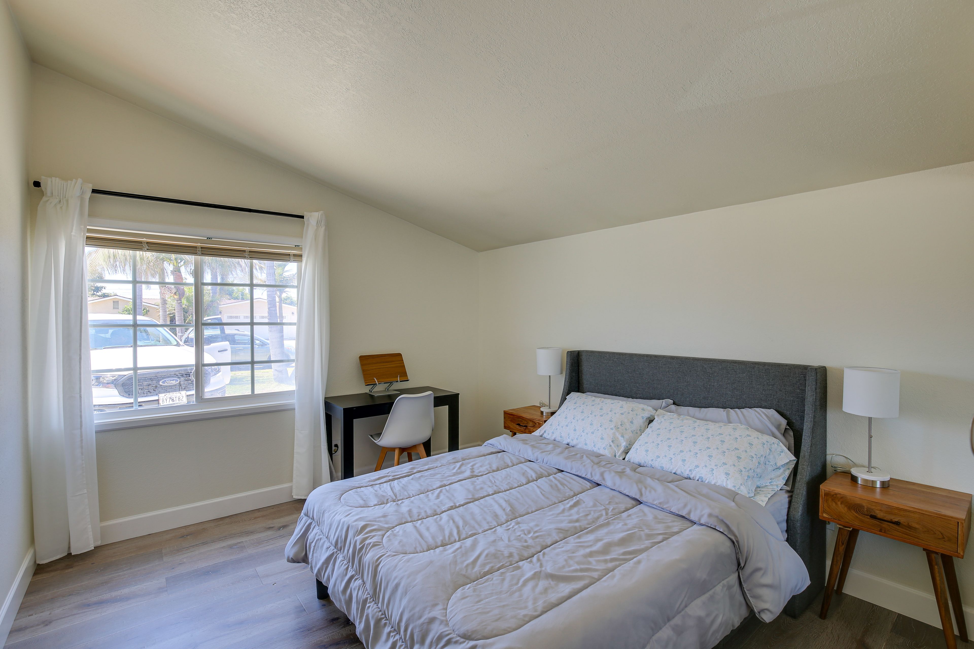 Bedroom 1 | Queen Bed | Linens Provided | Desk Workspace