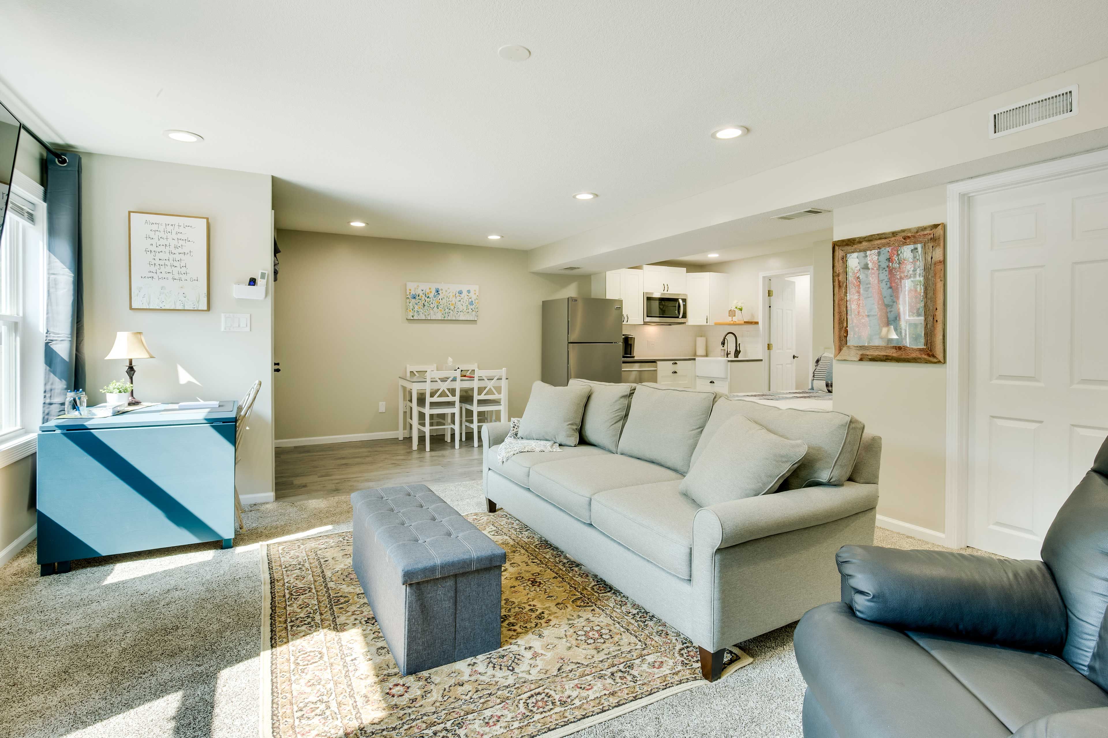 Liberty Vacation Rental | Studio | 1BA | 385 Sq Ft | Step-Free Access