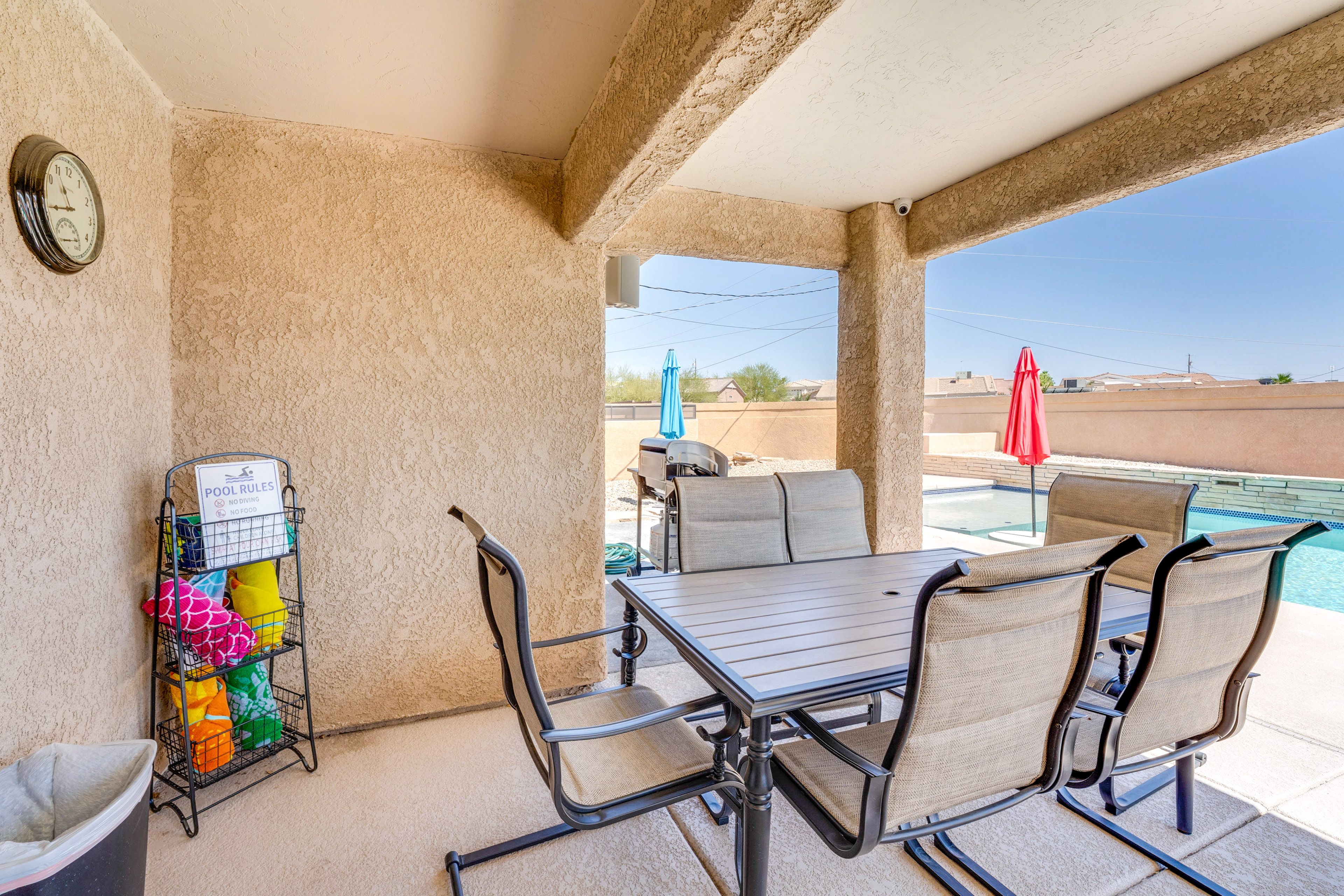 Covered Patio | Outdoor Dining Area | Gas Grill | Lounge Seating