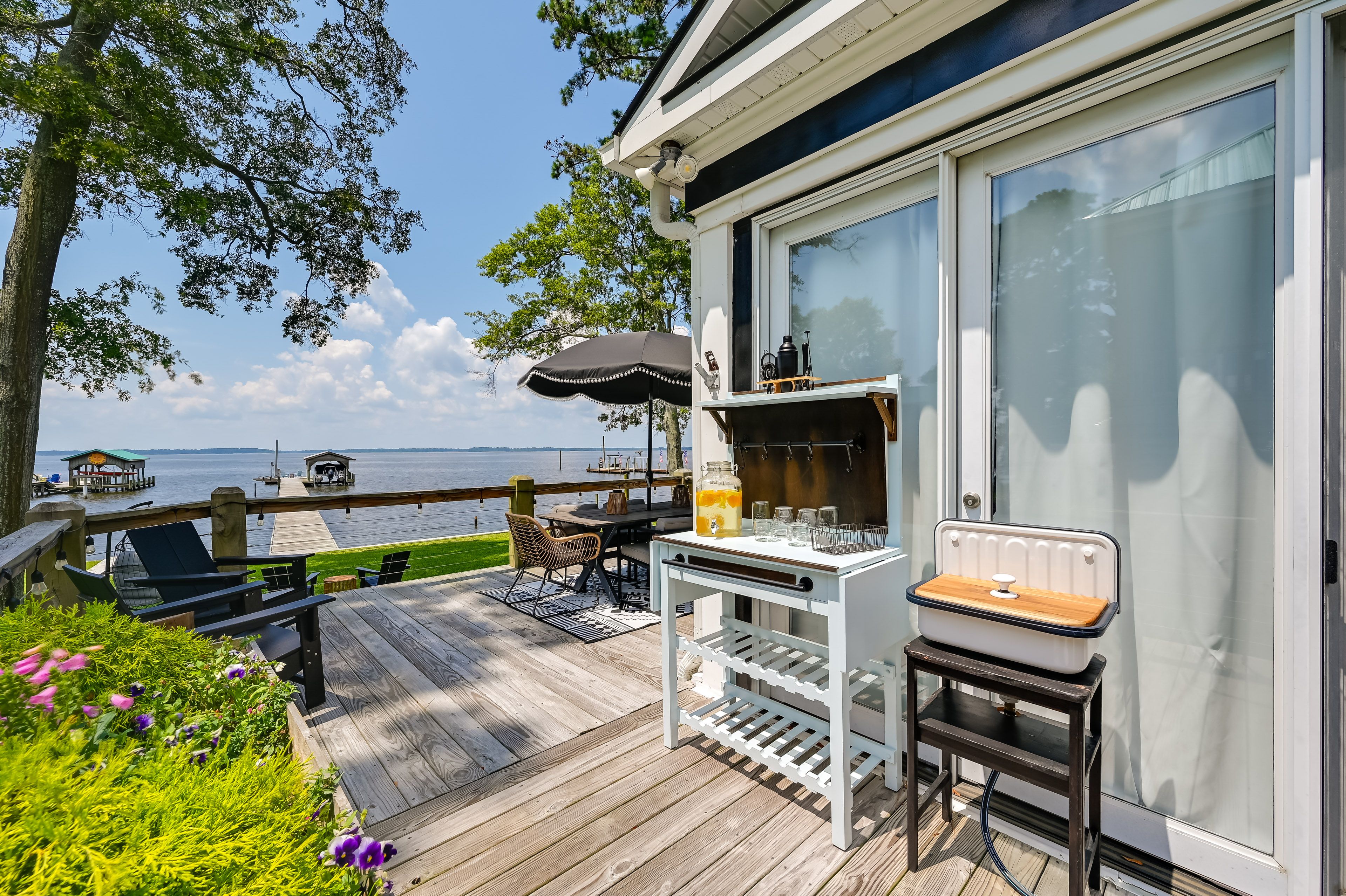 Deck | Outdoor Dining Area | River Views