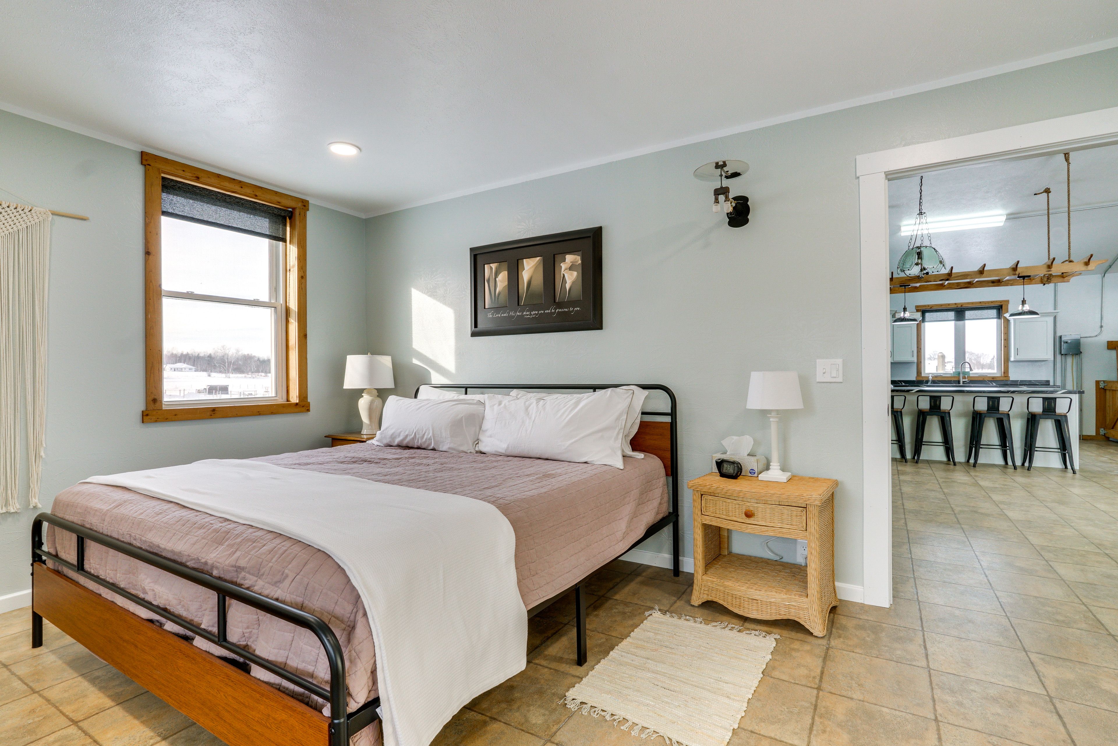 Bedroom | King Bed | Linens Provided | Air Mattress Available