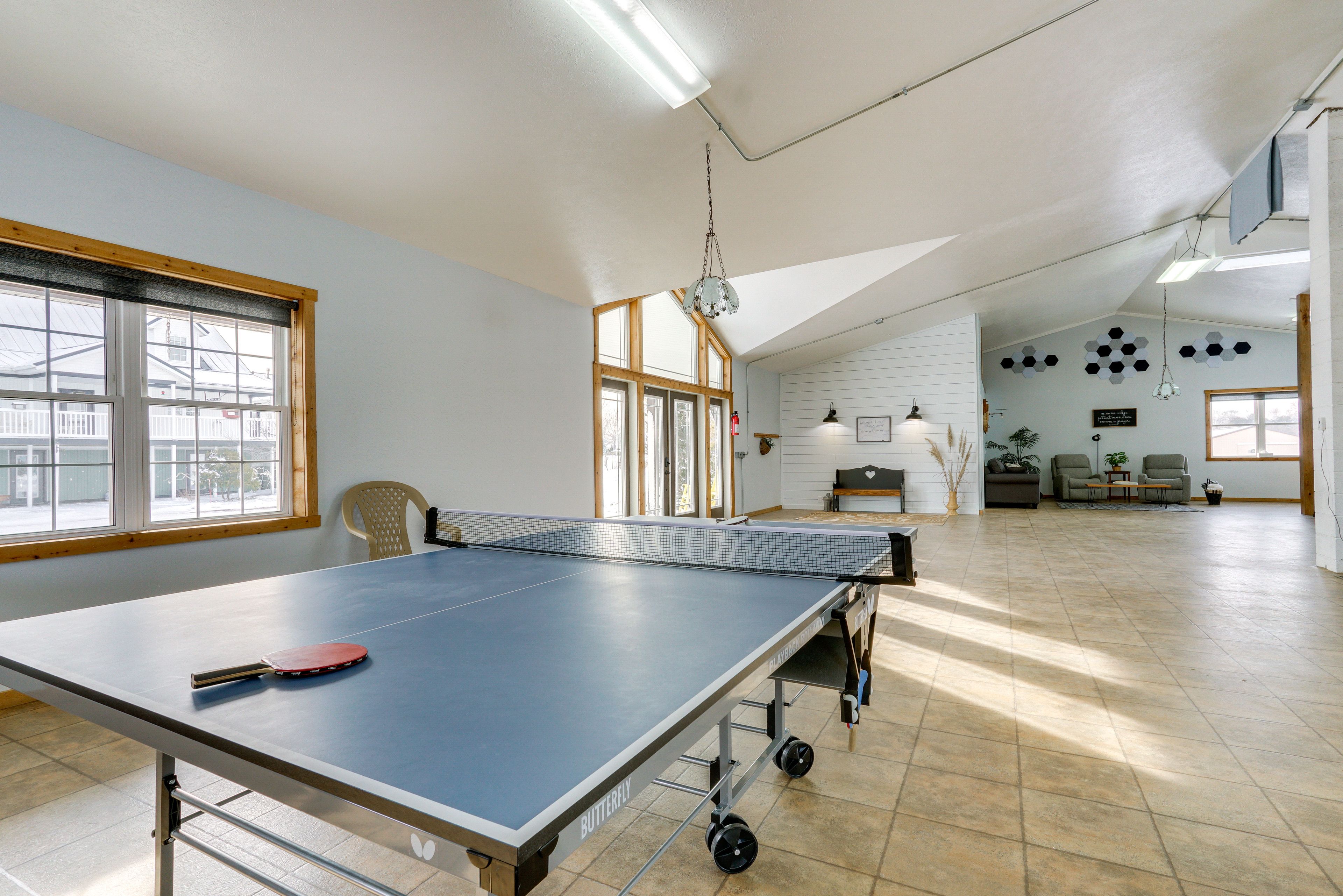 Living Room | Ping Pong Table | Shuffleboard Table