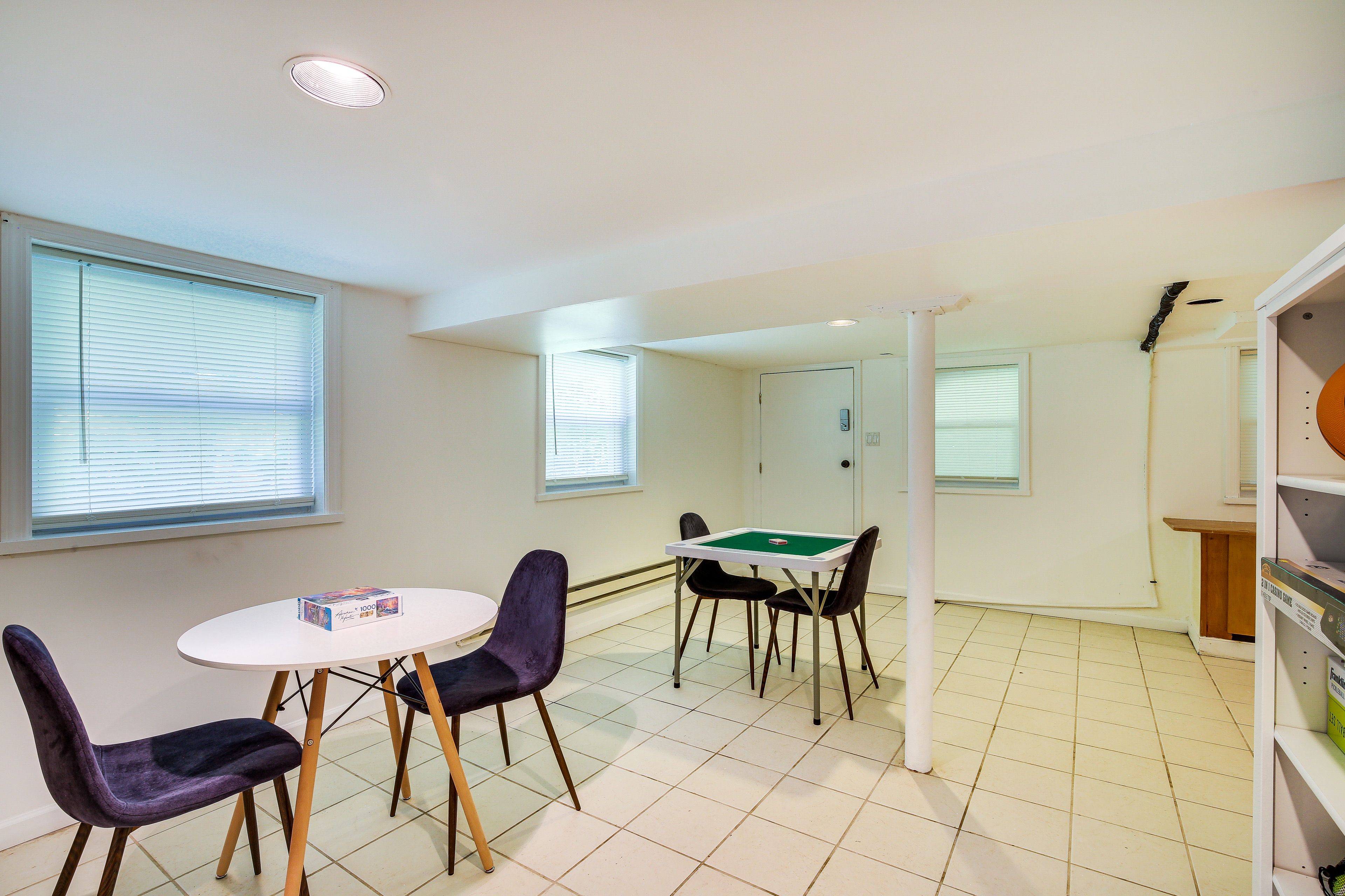 Basement Living Area | Board Games | Smart TV