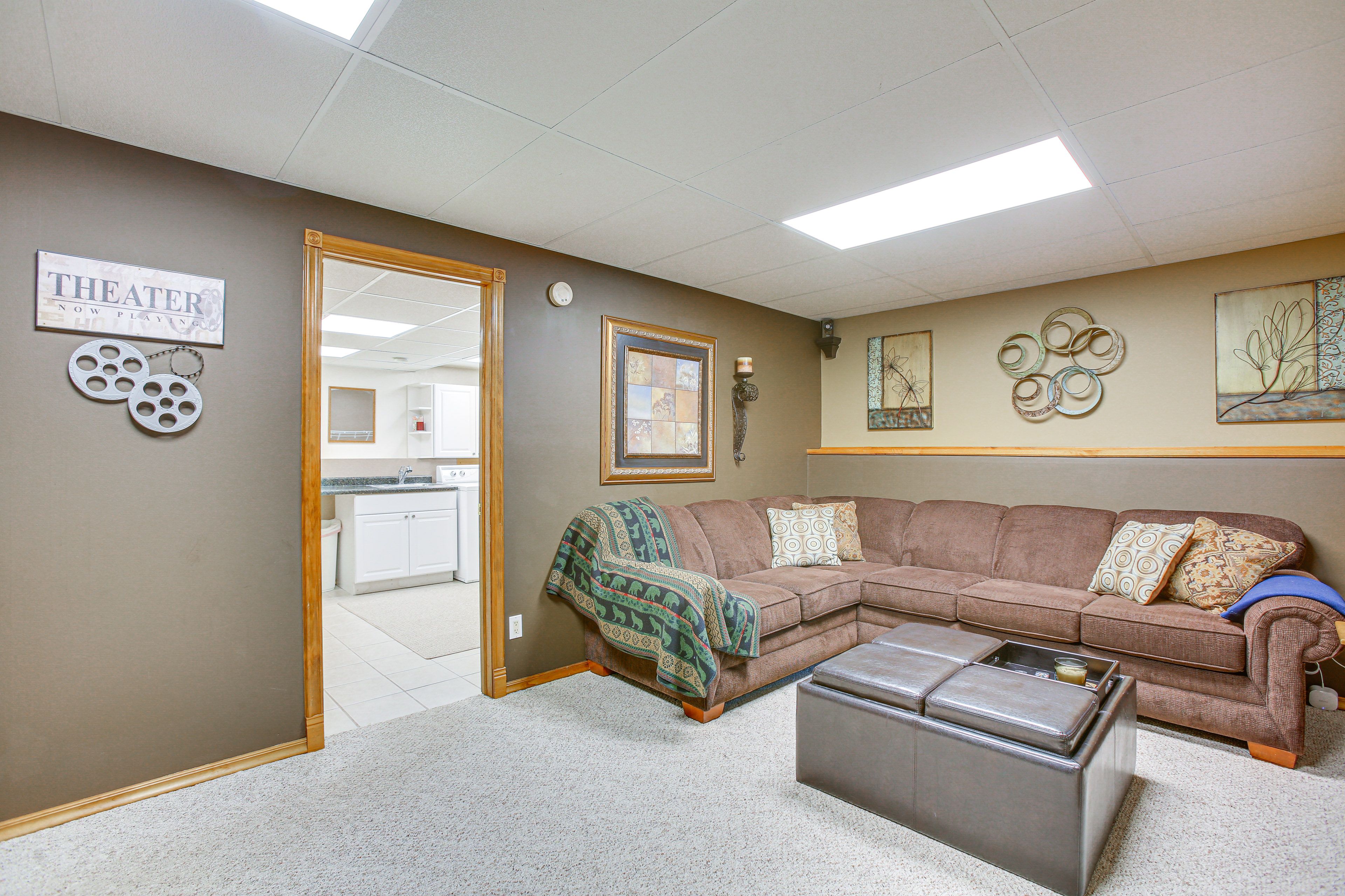 Additional Living Area | Basement | Flat-Screen TV