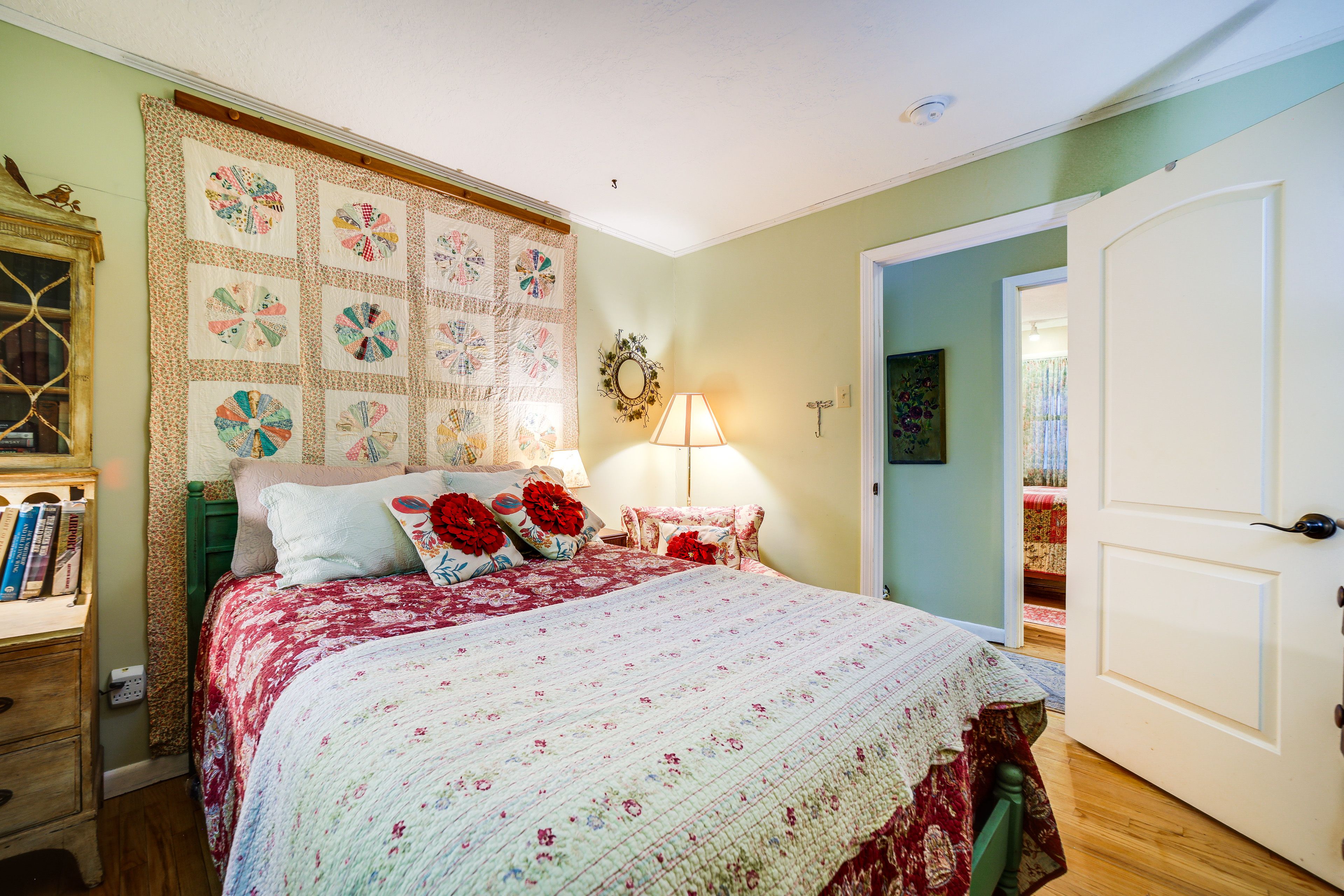 Bedroom 1 | Full Bed | Linens Provided | Laptop-Friendly Workspace