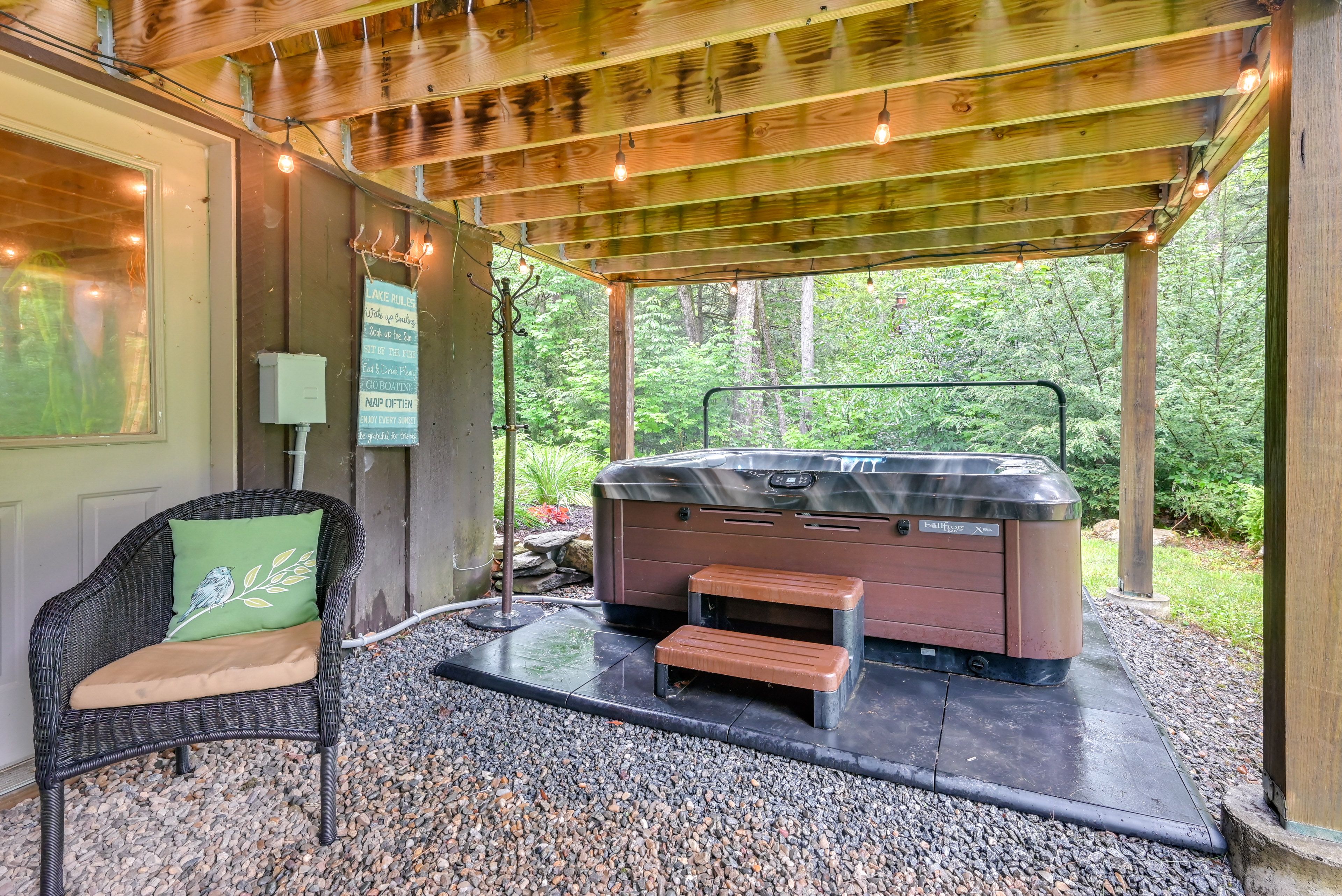 Covered Patio | Private Hot Tub