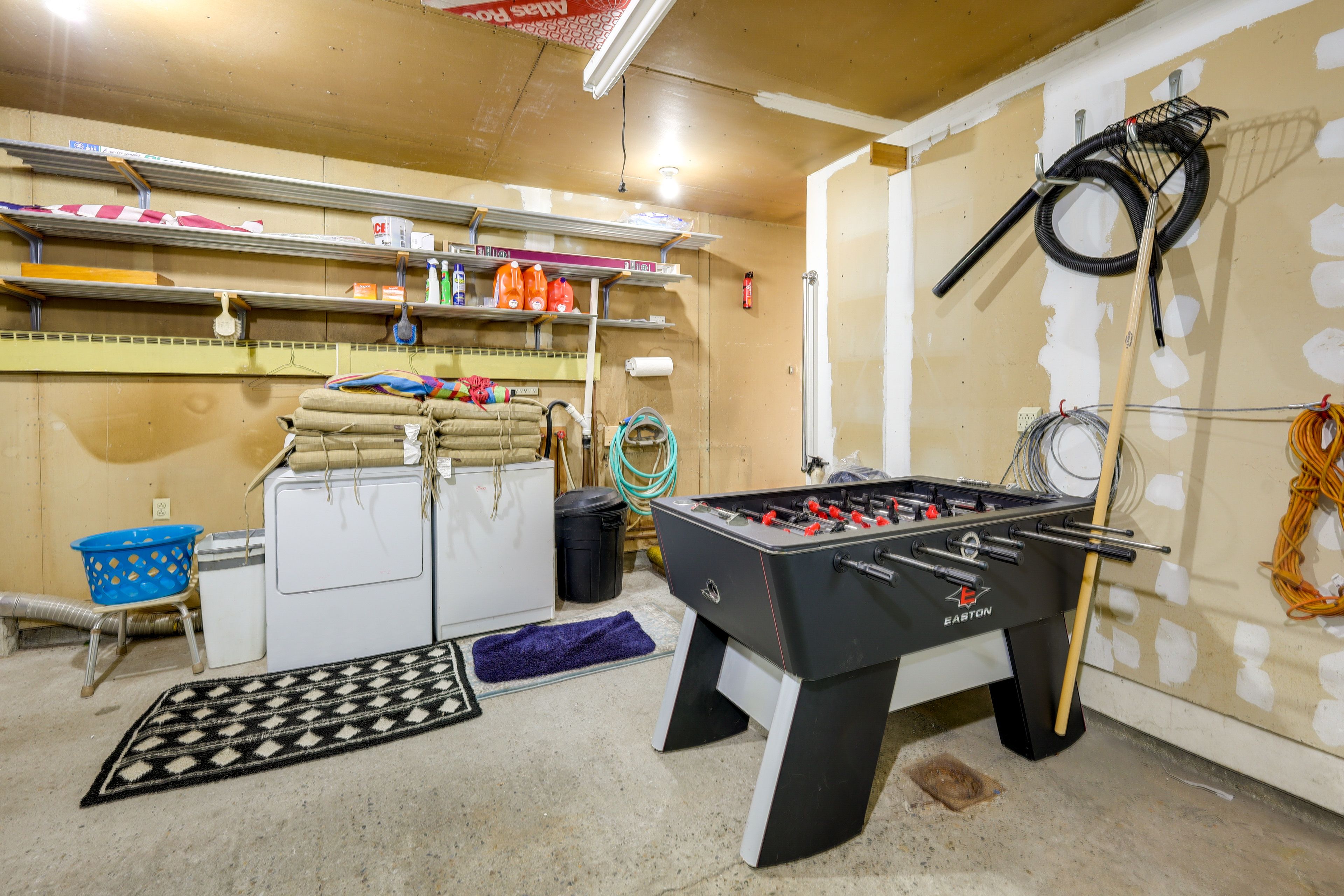 Garage | Foosball Table | Washer + Dryer