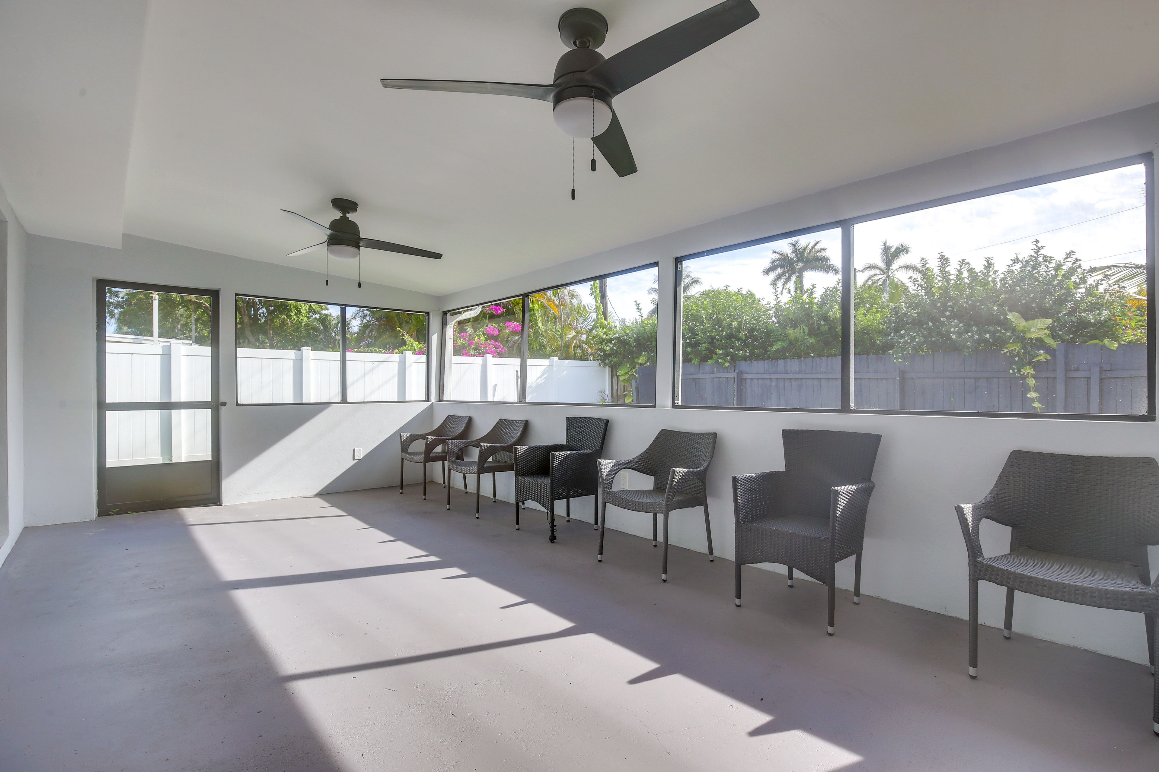 Florida Room | Outdoor Seating | Ceiling Fans