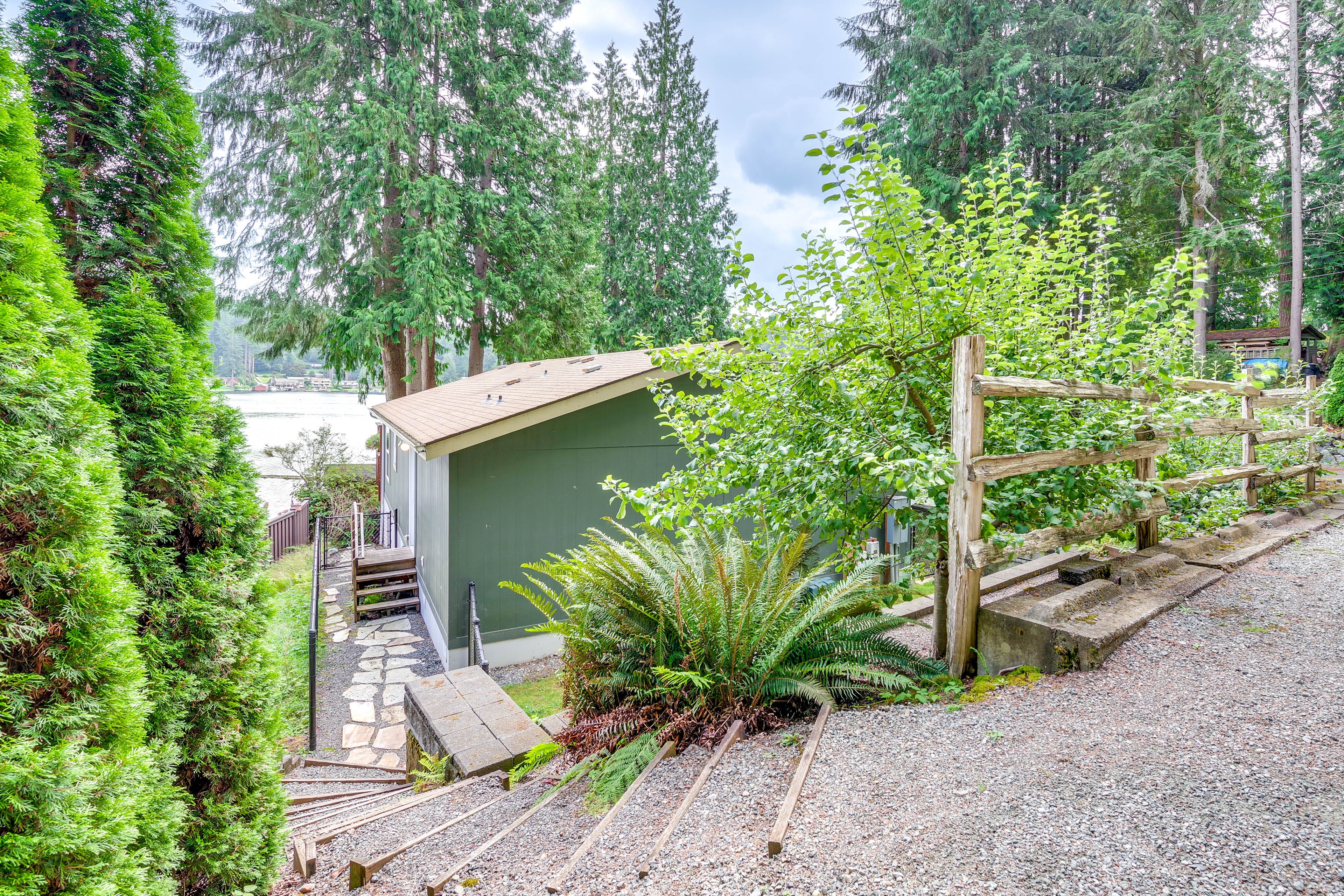 Steps from Driveway