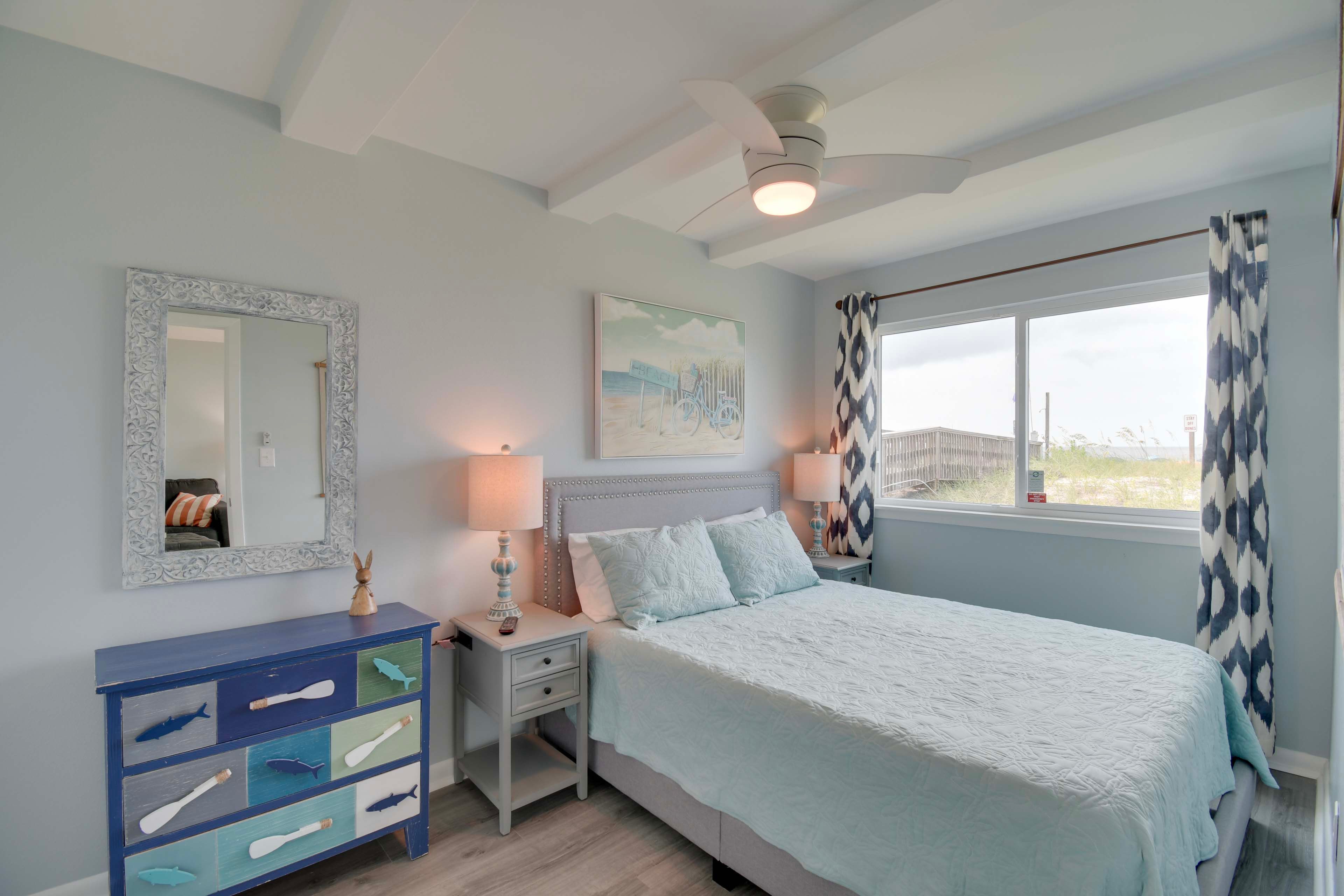 Bedroom 2 | Queen Bed | Beach Views