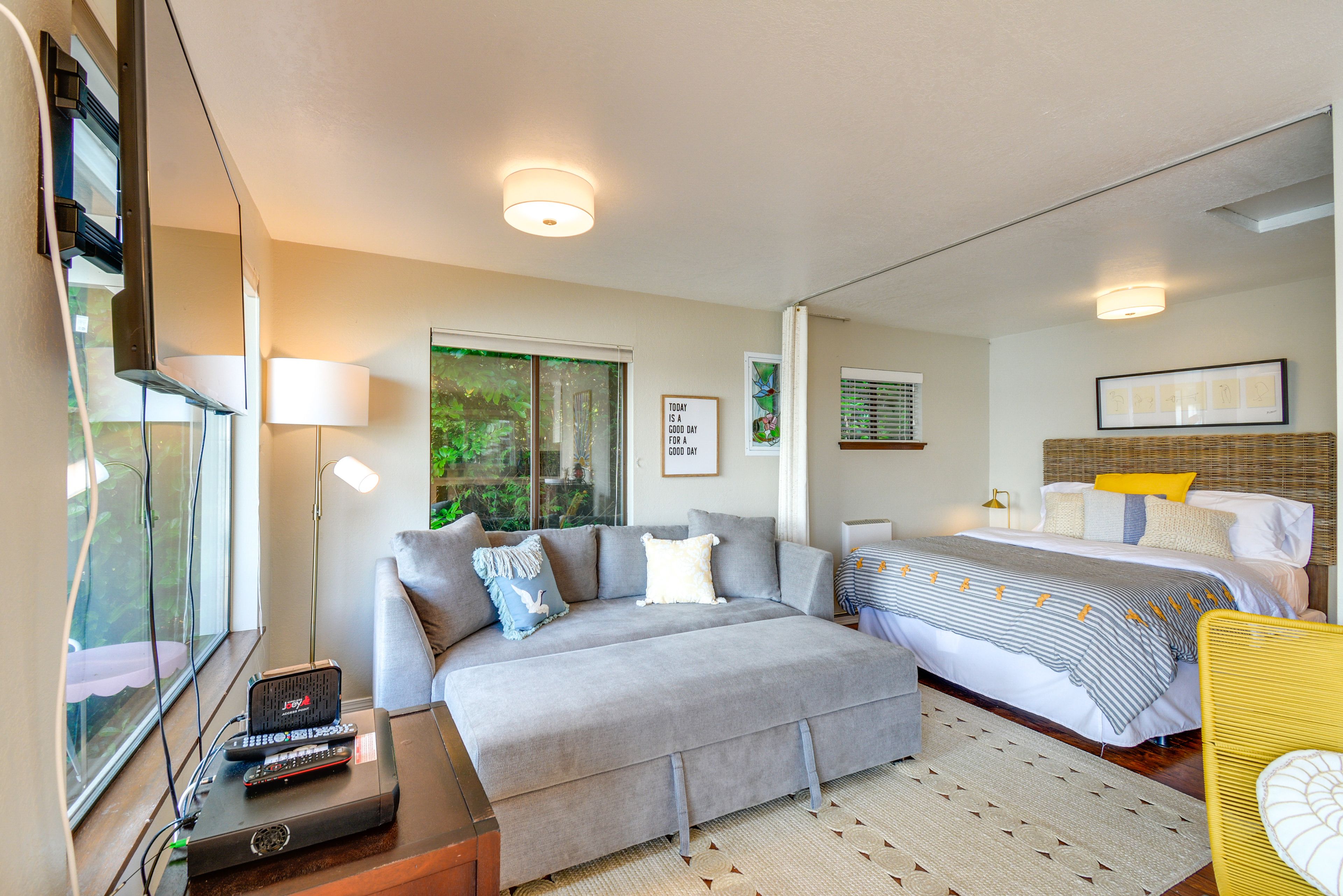 Bedroom 5 (Guest House) | Queen Bed | Full Sleeper Sofa