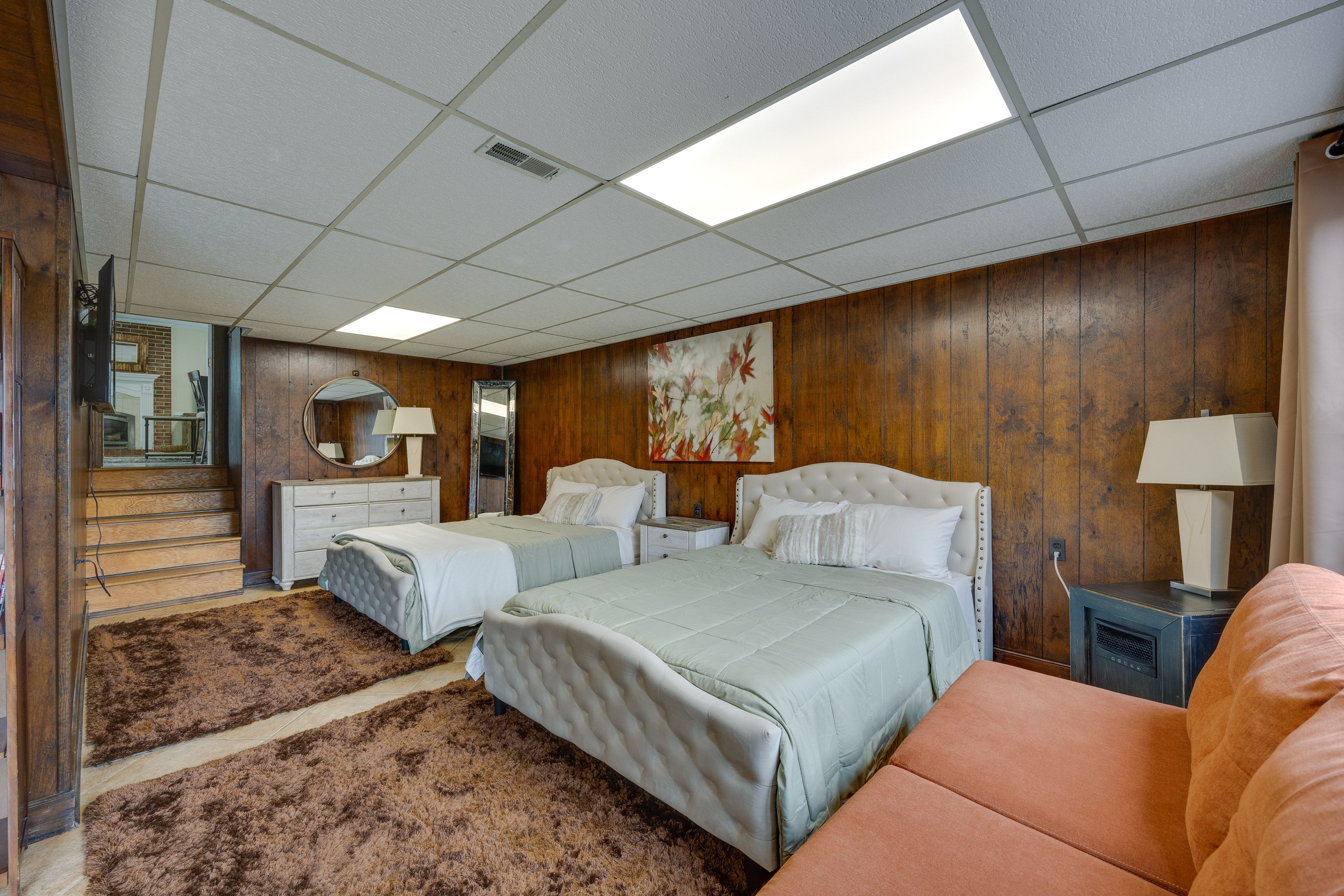 Bedroom | 2 Queen Beds | Full Sleeper Sofa